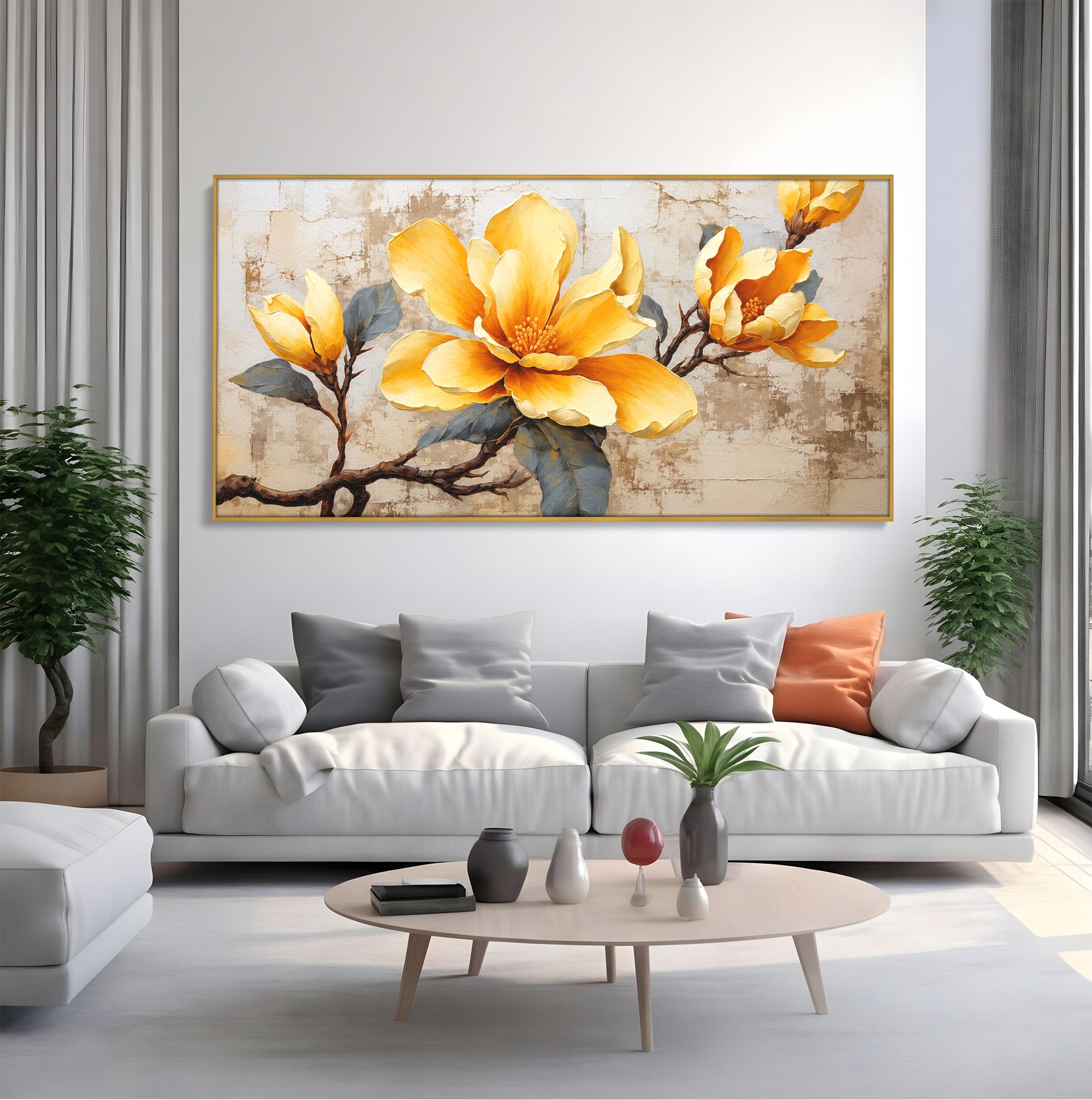 Tablou Canvas Premium LuxCanva® A1867, Floare De Magnolie, Magnolie, Floare, Natura, Dormitor, Living, Culori Vibrante