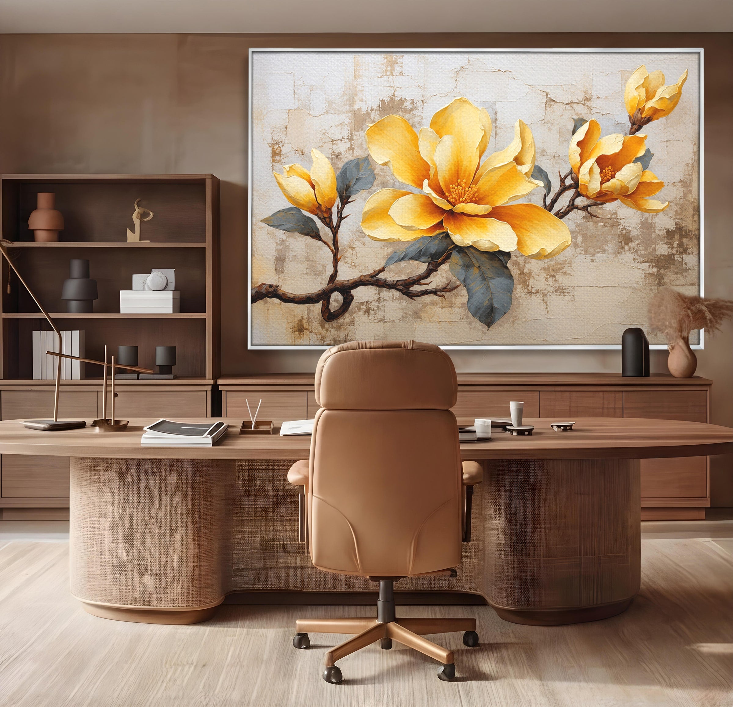 Tablou Canvas Premium LuxCanva® A1867, Floare De Magnolie, Magnolie, Floare, Natura, Dormitor, Living, Culori Vibrante