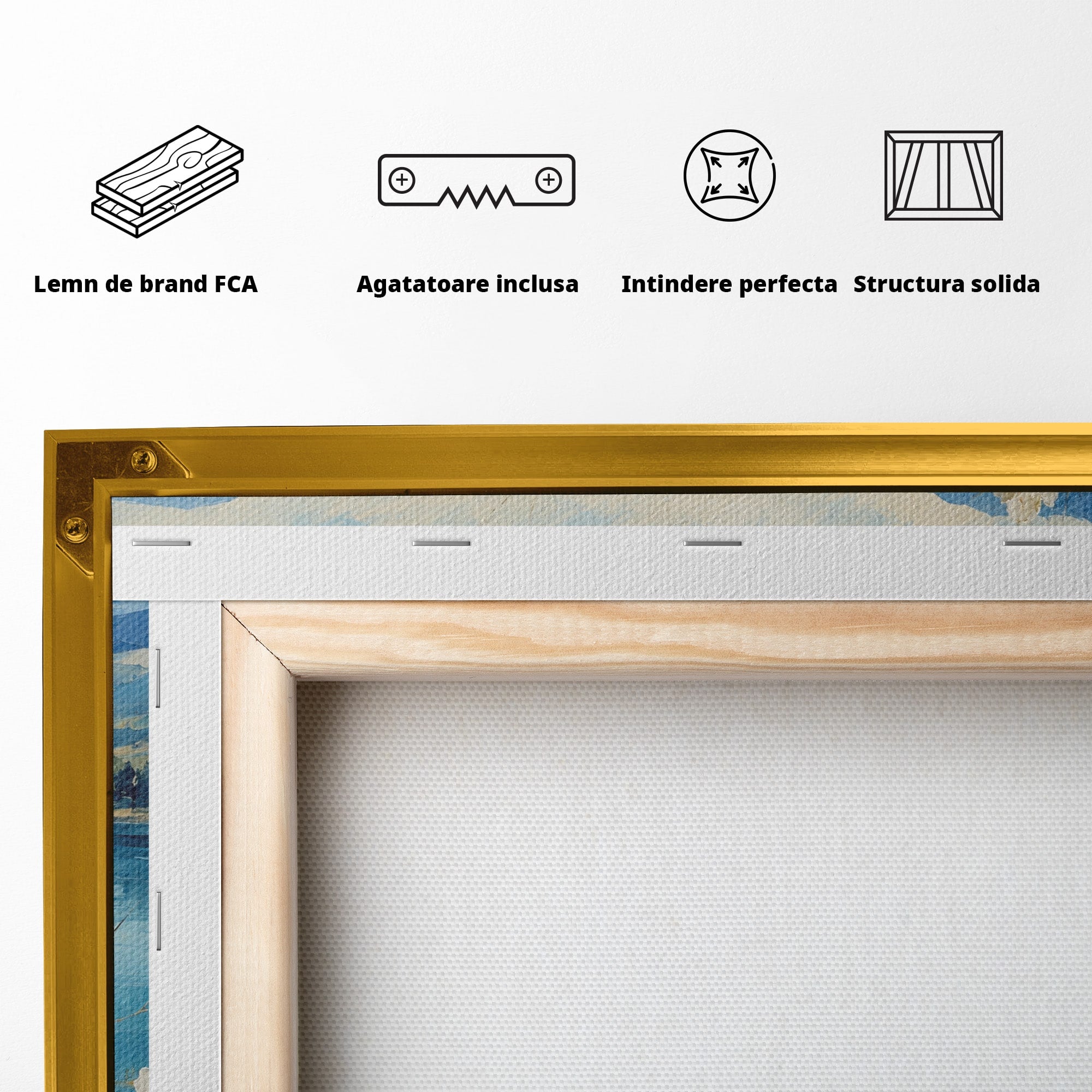 Tablou Canvas Premium LuxCanva® A1868, Floare De Cires Pe Lac, Floare, Cires, Lac, Natura, Peisaj, Living, Culori Vibrante