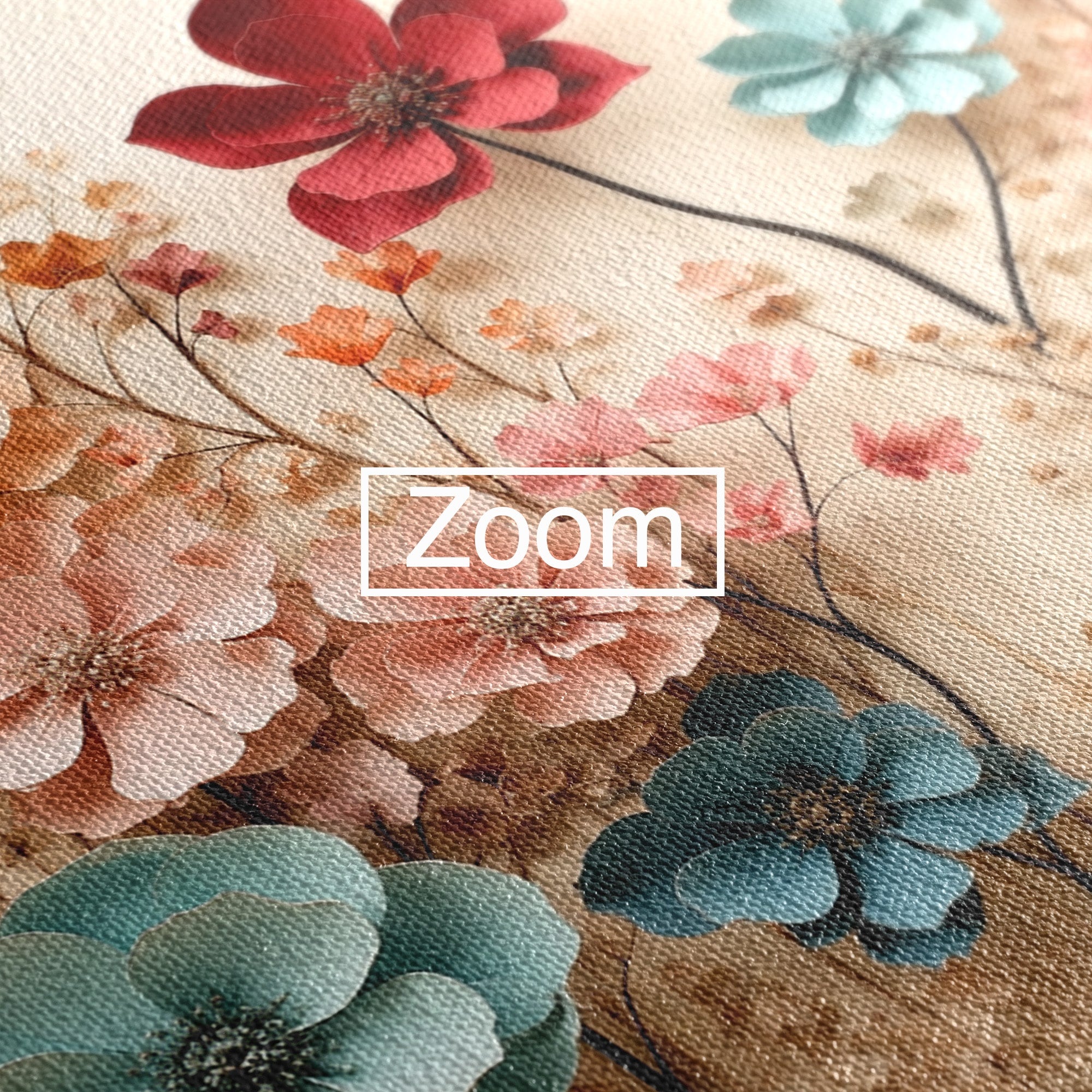 Tablou Canvas Premium LuxCanva® A1869, Gradina Cu Flori De Hartie, Flori, Natura, Decor, Living, Dormitor, Culori Vibrante