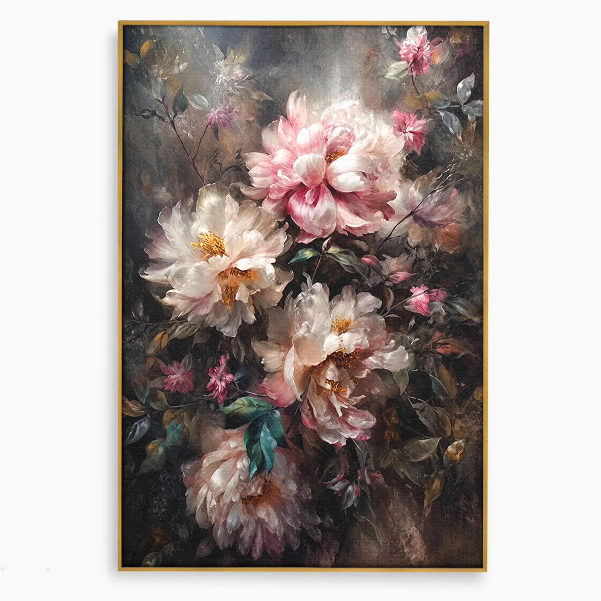 Tablou Canvas Premium LuxCanva® A1870, Poezia Florilor, Flori, Arta, Natura, Eleganta, Dormitor, Living, Culori Vibrante