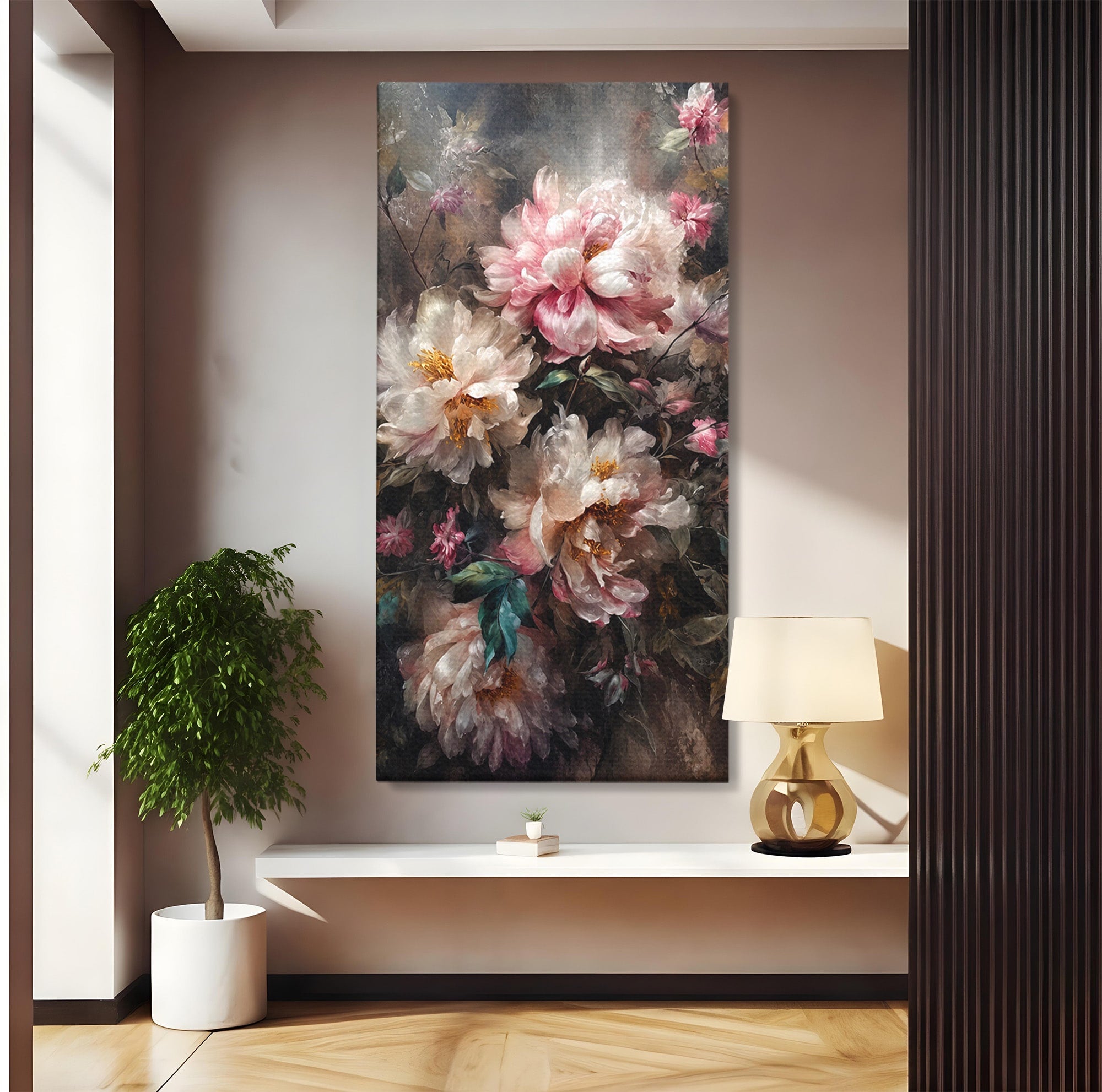 Tablou Canvas Premium LuxCanva® A1870, Poezia Florilor, Flori, Arta, Natura, Eleganta, Dormitor, Living, Culori Vibrante