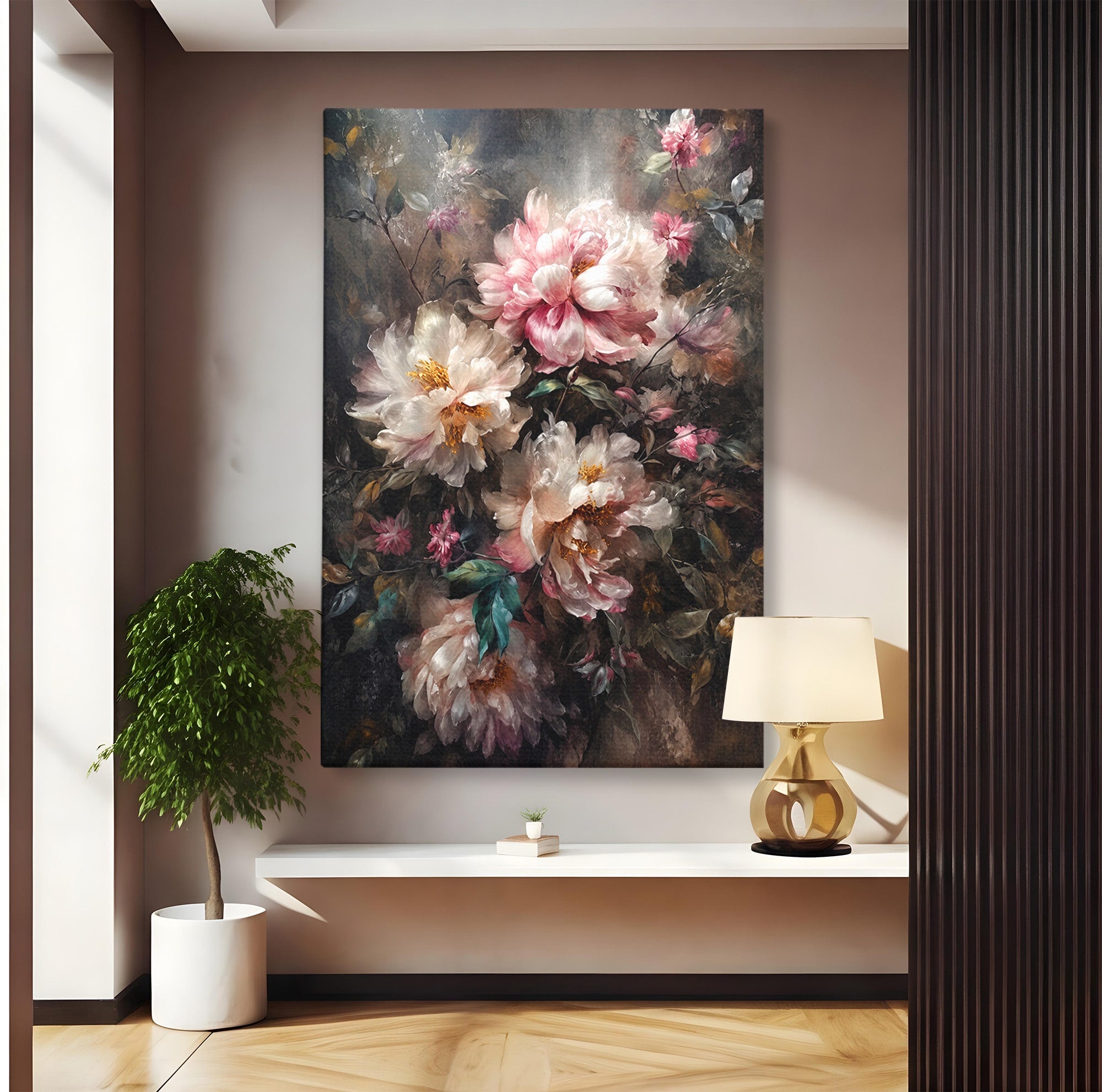 Tablou Canvas Premium LuxCanva® A1870, Poezia Florilor, Flori, Arta, Natura, Eleganta, Dormitor, Living, Culori Vibrante