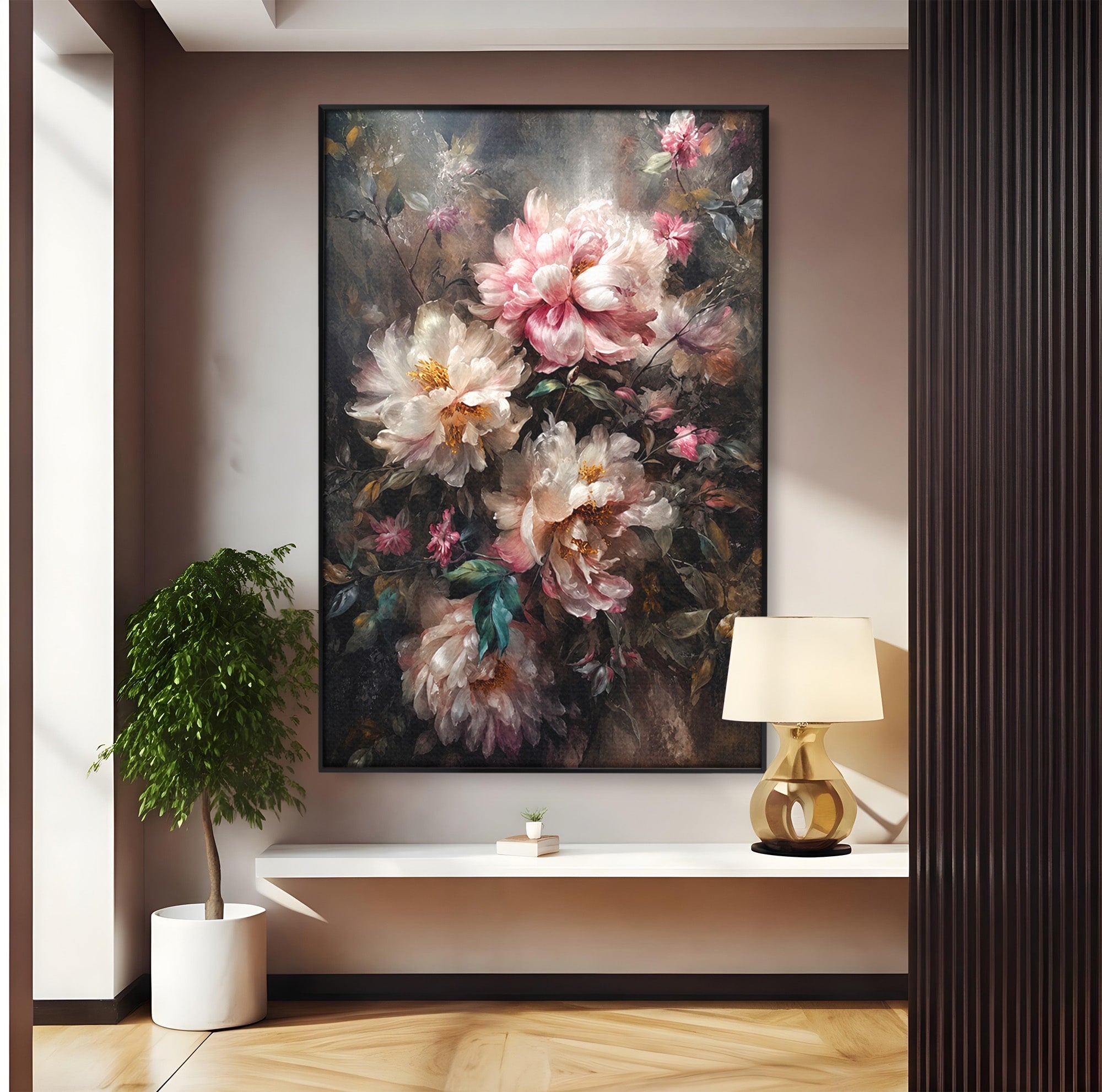 Tablou Canvas Premium LuxCanva® A1870, Poezia Florilor, Flori, Arta, Natura, Eleganta, Dormitor, Living, Culori Vibrante
