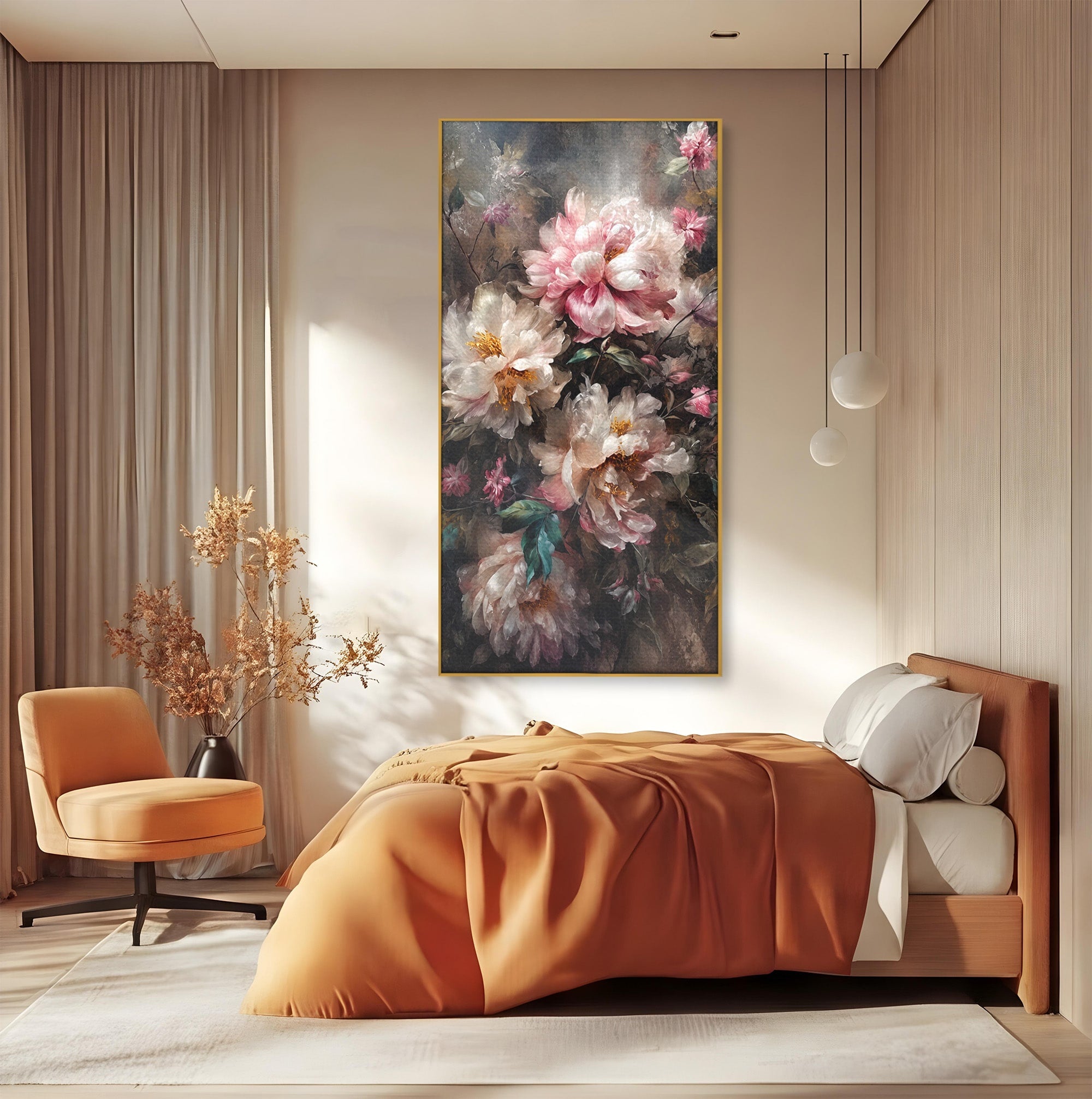 Tablou Canvas Premium LuxCanva® A1870, Poezia Florilor, Flori, Arta, Natura, Eleganta, Dormitor, Living, Culori Vibrante