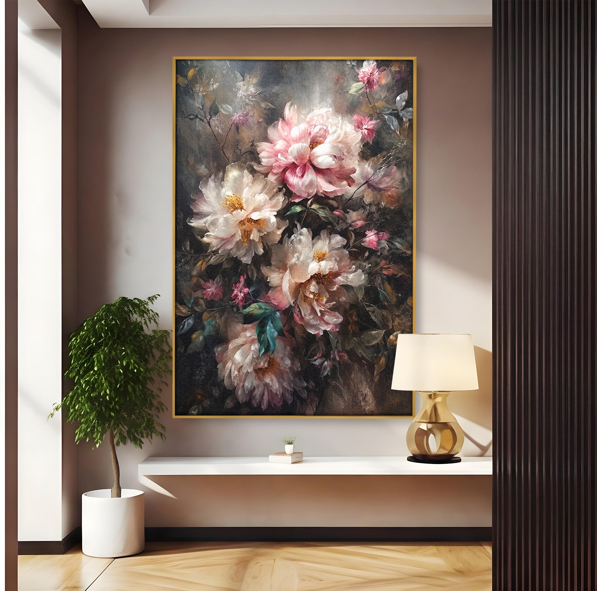 Tablou Canvas Premium LuxCanva® A1870, Poezia Florilor, Flori, Arta, Natura, Eleganta, Dormitor, Living, Culori Vibrante