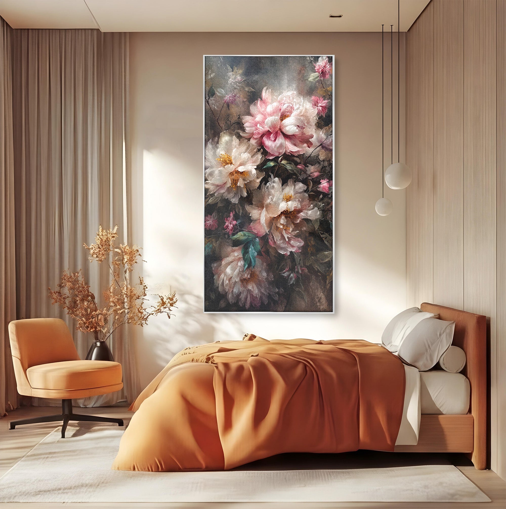 Tablou Canvas Premium LuxCanva® A1870, Poezia Florilor, Flori, Arta, Natura, Eleganta, Dormitor, Living, Culori Vibrante