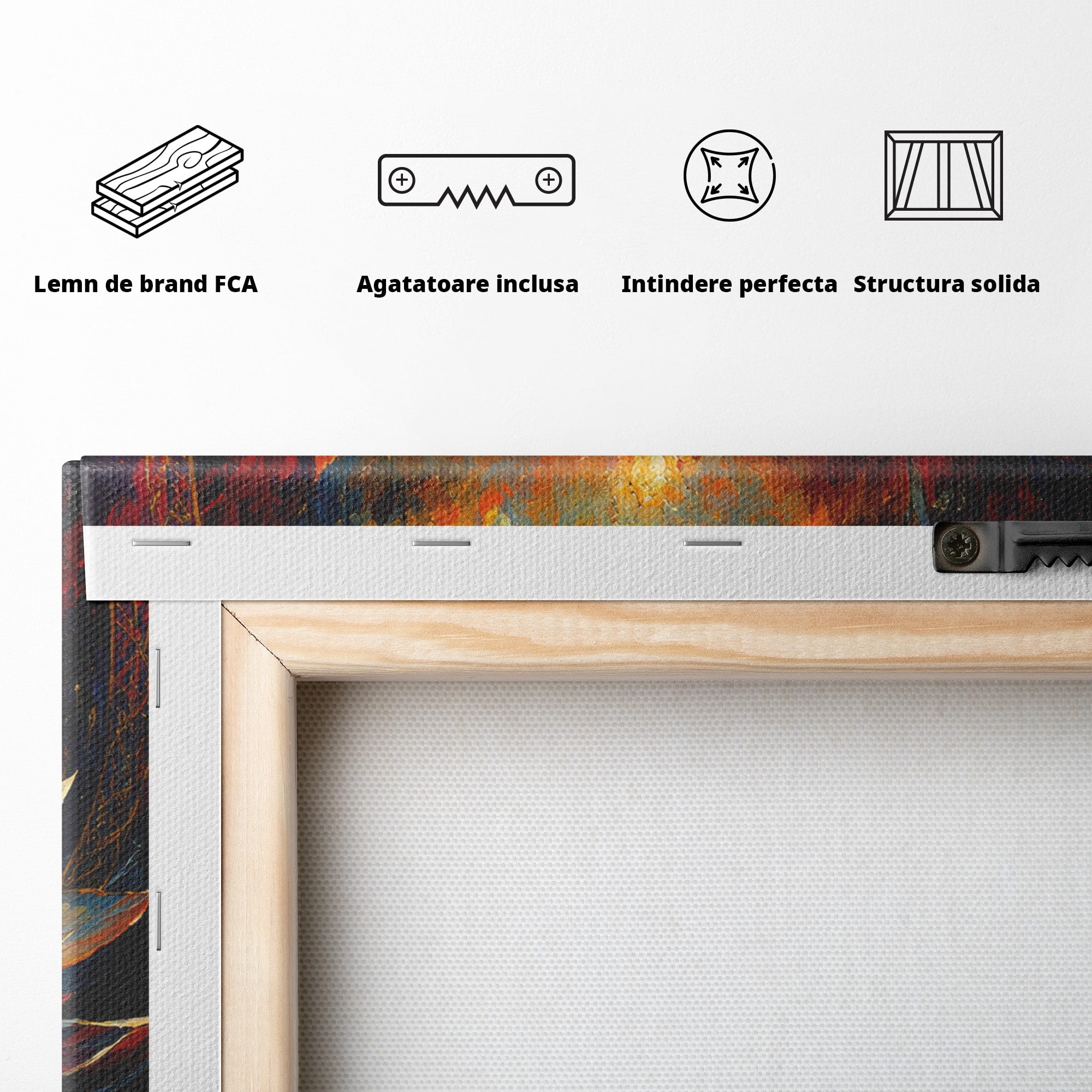 Tablou Canvas Premium LuxCanva® A1872, Floare De Lotus Mistica, Floare, Lotus, Mistic, Apus, Living, Dormitor, Culori Vibrante