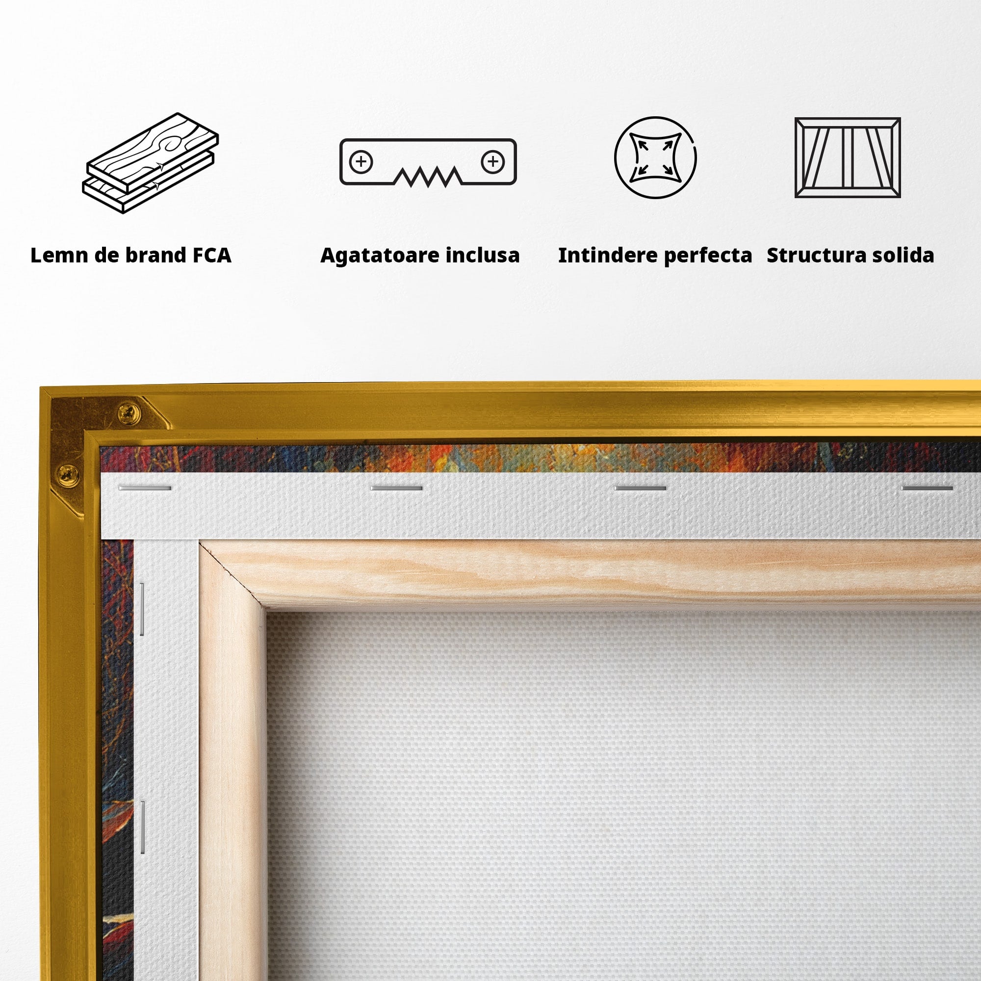 Tablou Canvas Premium LuxCanva® A1872, Floare De Lotus Mistica, Floare, Lotus, Mistic, Apus, Living, Dormitor, Culori Vibrante