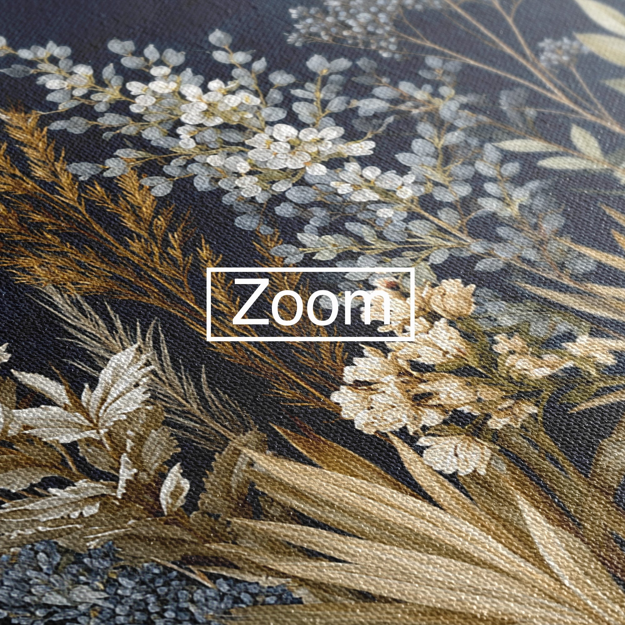 Tablou Canvas Premium LuxCanva® A1877, Flori De Camp Nocturne, Flori, Natura, Noapte, Living, Dormitor, Culori Vibrante