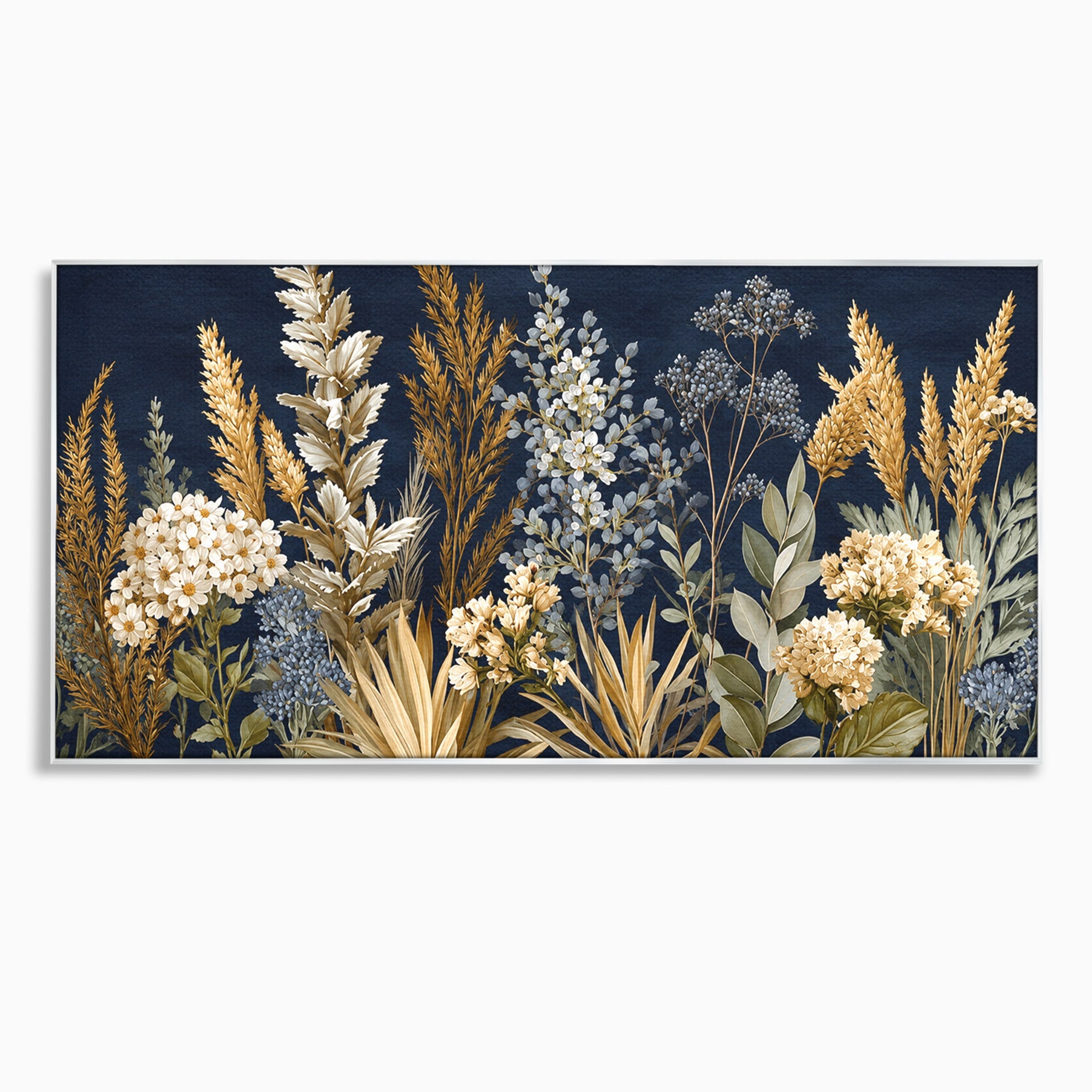 Tablou Canvas Premium LuxCanva® A1877, Flori De Camp Nocturne, Flori, Natura, Noapte, Living, Dormitor, Culori Vibrante