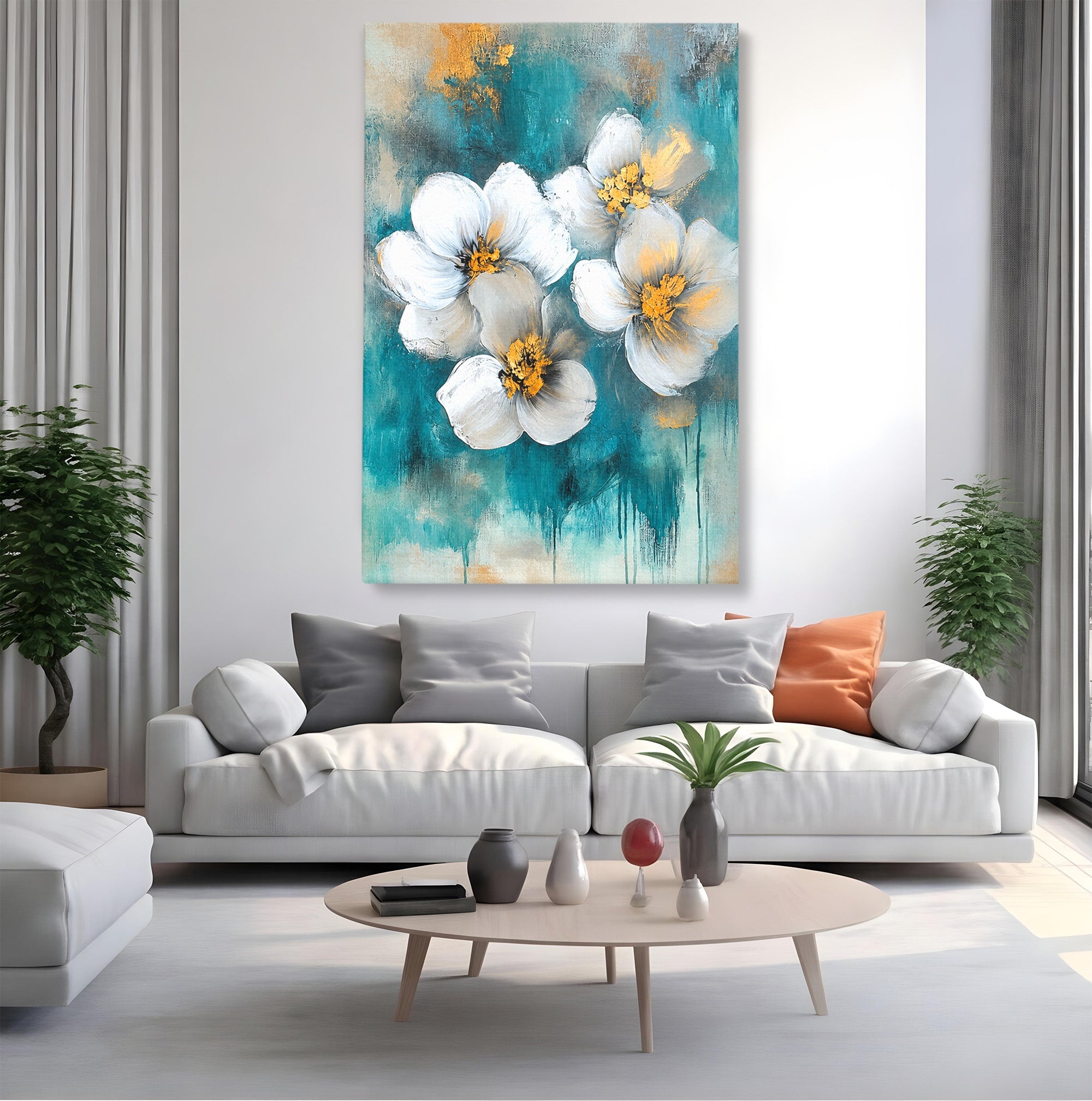 Tablou Canvas Premium LuxCanva® A1881, Floare De Magnolie, Floare, Magnolie, Natura, Living, Dormitor, Culori Vibrante