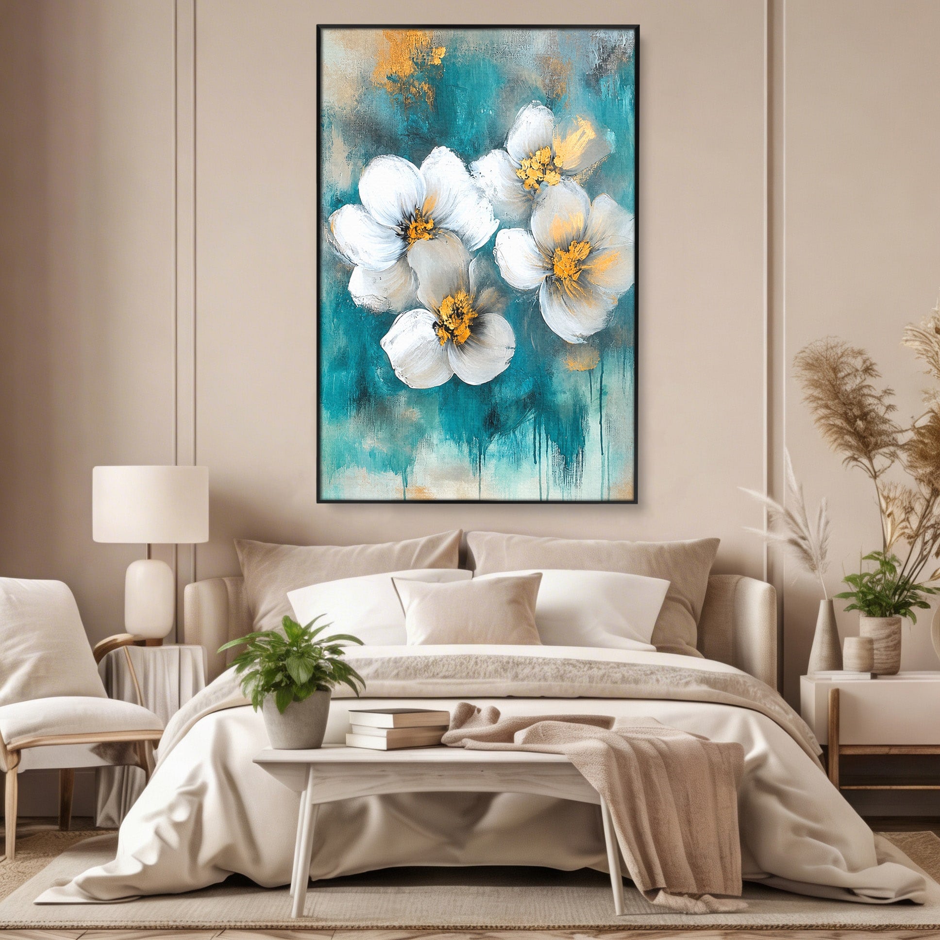 Tablou Canvas Premium LuxCanva® A1881, Floare De Magnolie, Floare, Magnolie, Natura, Living, Dormitor, Culori Vibrante