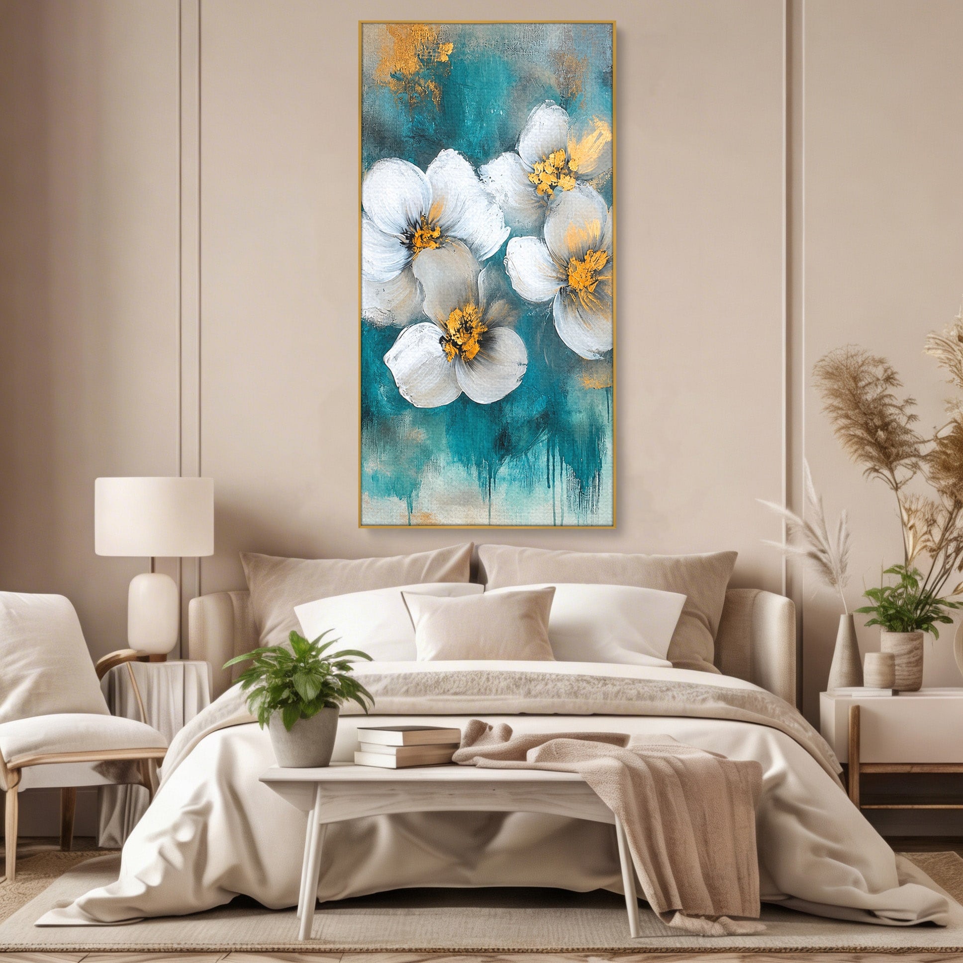 Tablou Canvas Premium LuxCanva® A1881, Floare De Magnolie, Floare, Magnolie, Natura, Living, Dormitor, Culori Vibrante