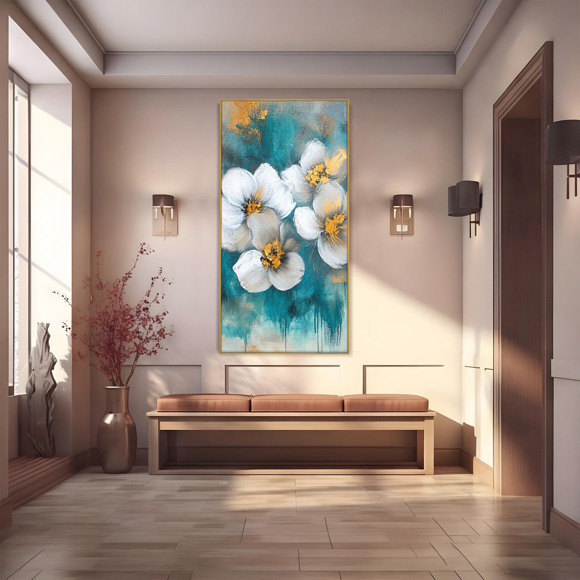 Tablou Canvas Premium LuxCanva® A1881, Floare De Magnolie, Floare, Magnolie, Natura, Living, Dormitor, Culori Vibrante