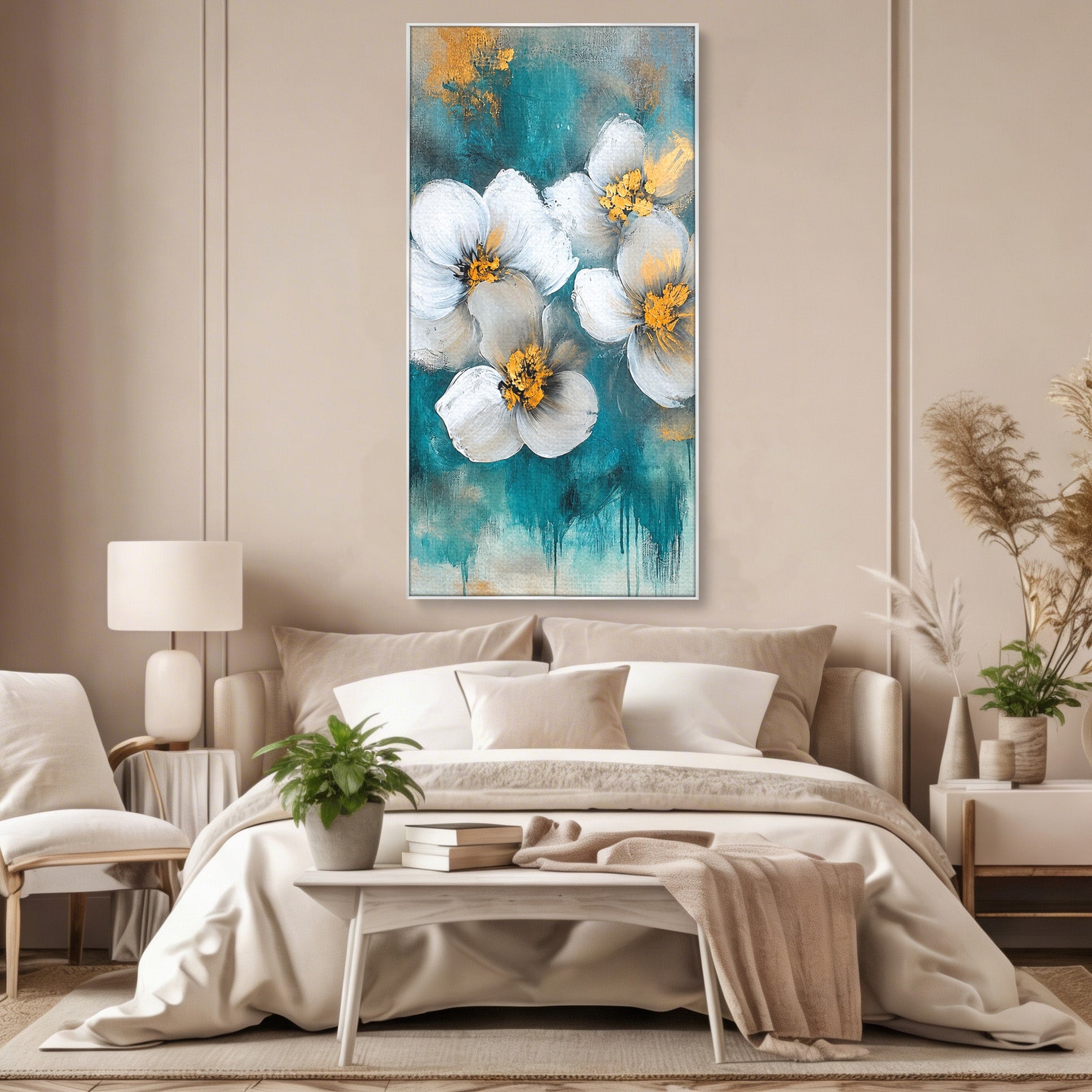 Tablou Canvas Premium LuxCanva® A1881, Floare De Magnolie, Floare, Magnolie, Natura, Living, Dormitor, Culori Vibrante