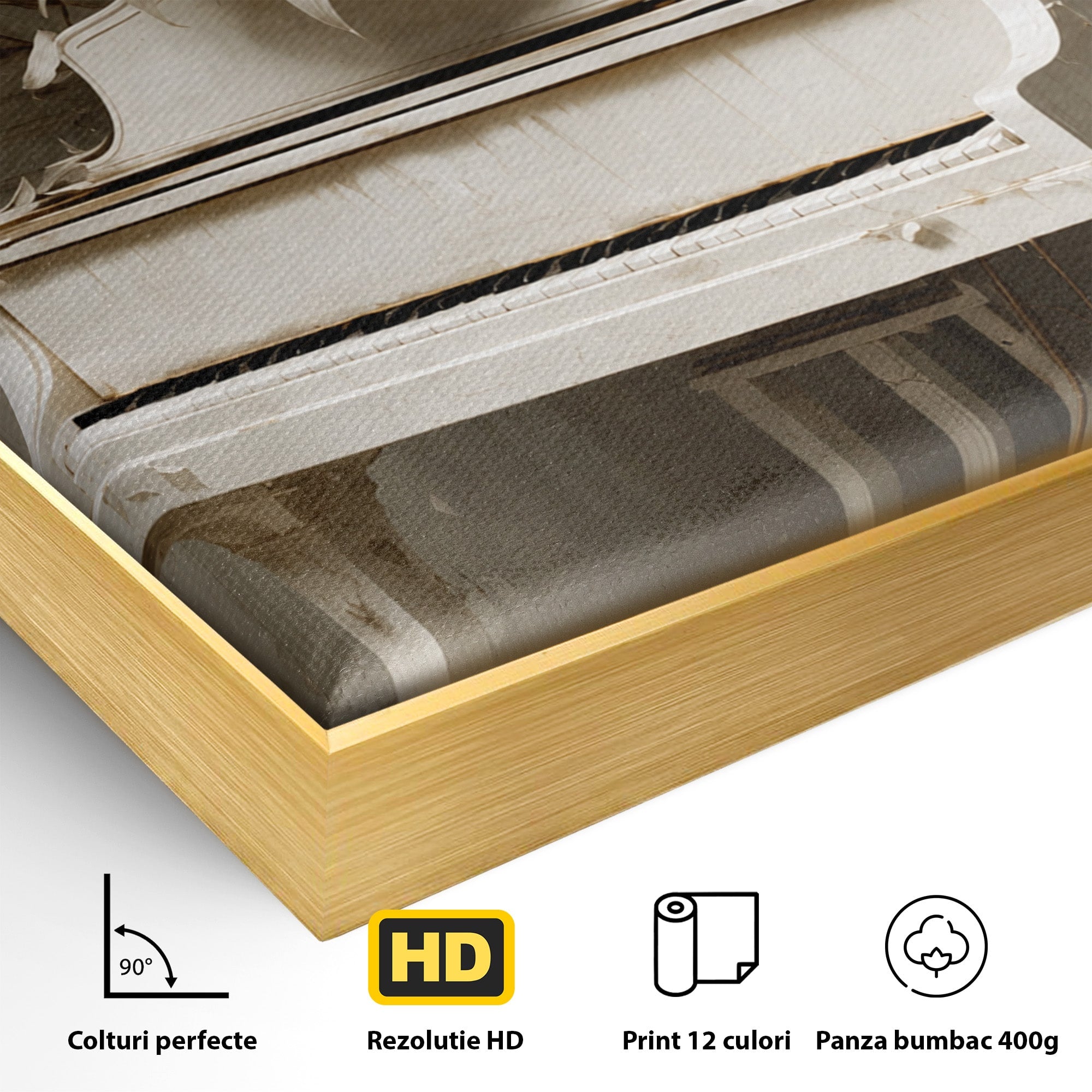 Tablou Canvas Premium LuxCanva® A1886, Pianul Cu Floarea Soarelui, Pian, Floarea Soarelui, Instrument Muzical, Floral, Living, Dormitor, Culori Vibrante