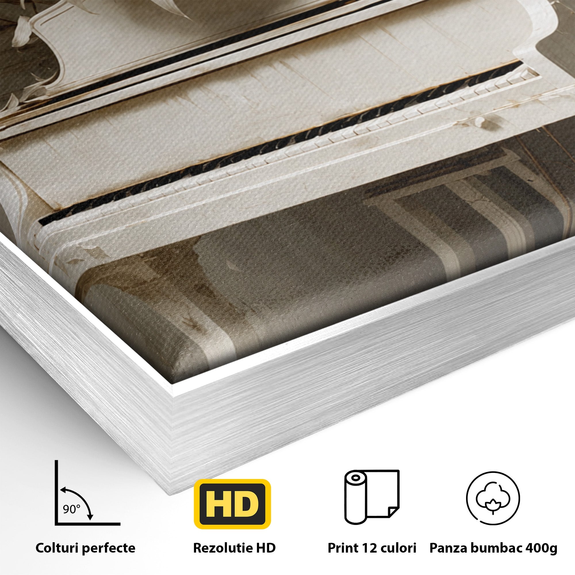 Tablou Canvas Premium LuxCanva® A1886, Pianul Cu Floarea Soarelui, Pian, Floarea Soarelui, Instrument Muzical, Floral, Living, Dormitor, Culori Vibrante