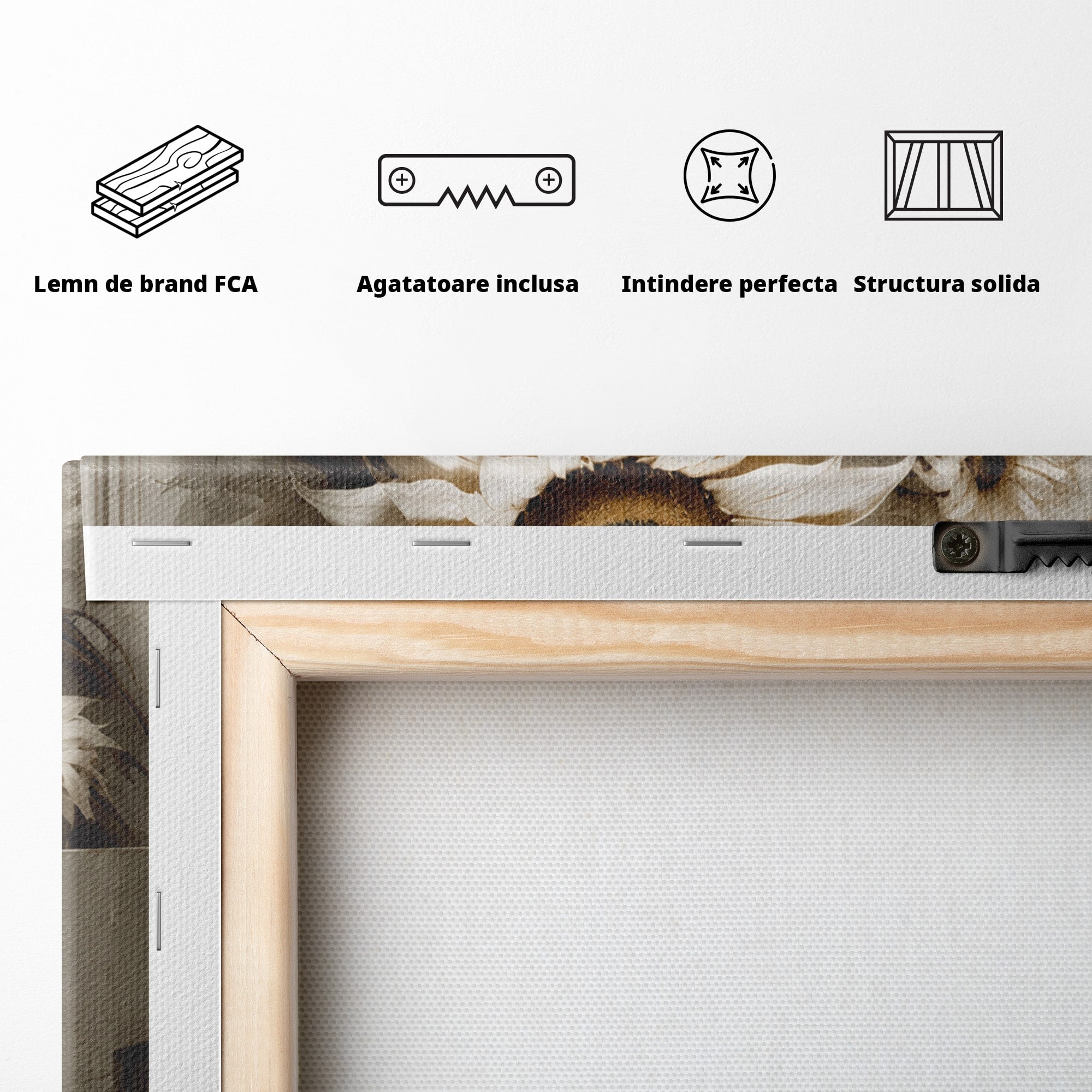 Tablou Canvas Premium LuxCanva® A1886, Pianul Cu Floarea Soarelui, Pian, Floarea Soarelui, Instrument Muzical, Floral, Living, Dormitor, Culori Vibrante
