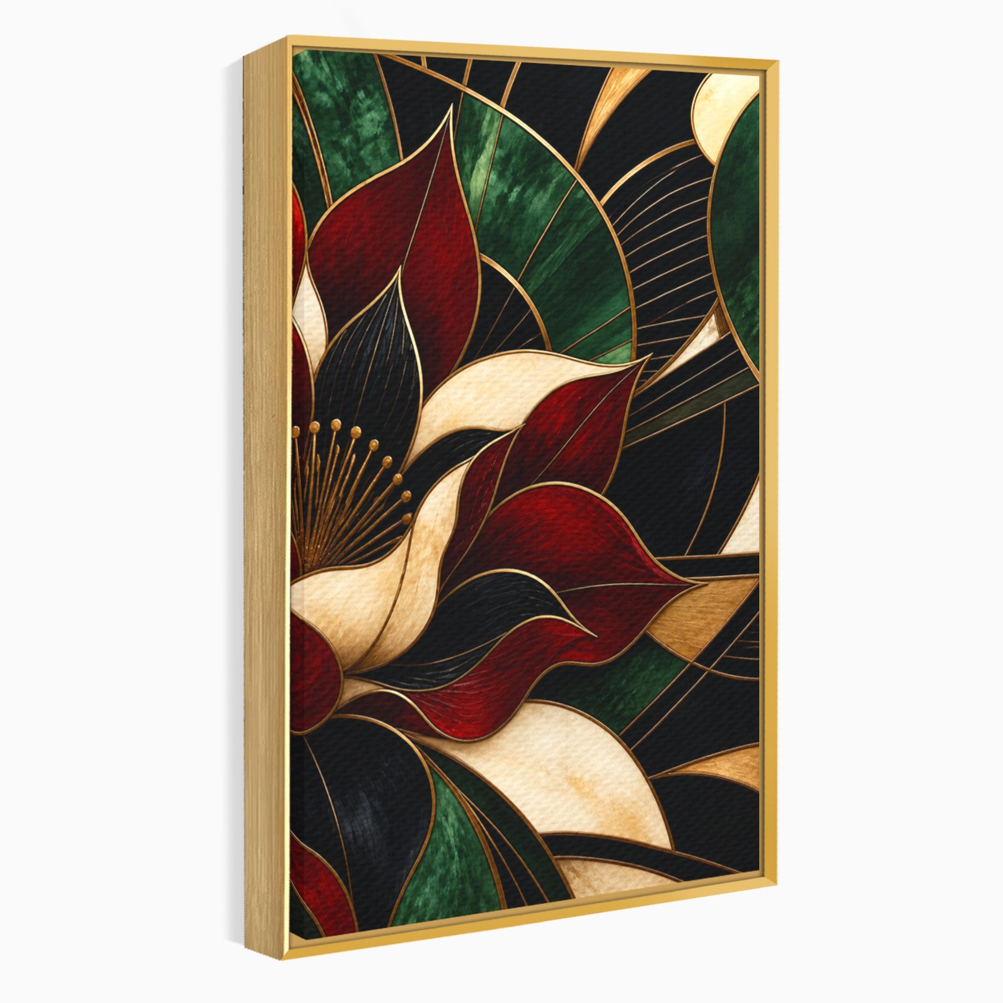 Tablou Canvas Premium LuxCanva® A1887, Floare Abstracta Lux, Floare, Abstract, Modern, Arta, Living, Culori Vibrante