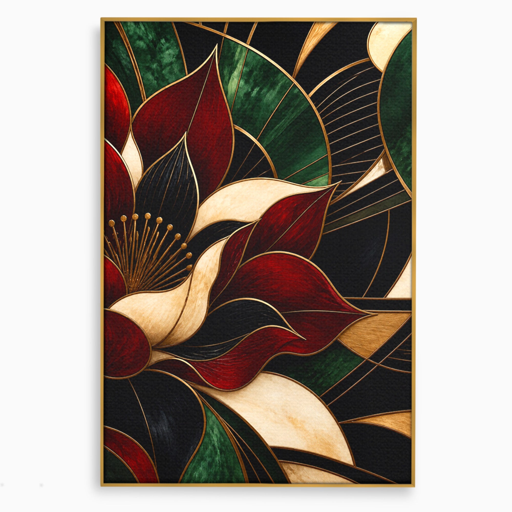 Tablou Canvas Premium LuxCanva® A1887, Floare Abstracta Lux, Floare, Abstract, Modern, Arta, Living, Culori Vibrante