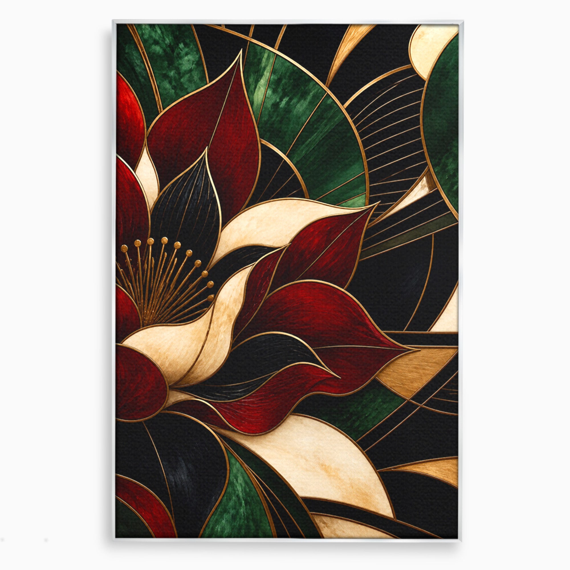 Tablou Canvas Premium LuxCanva® A1887, Floare Abstracta Lux, Floare, Abstract, Modern, Arta, Living, Culori Vibrante