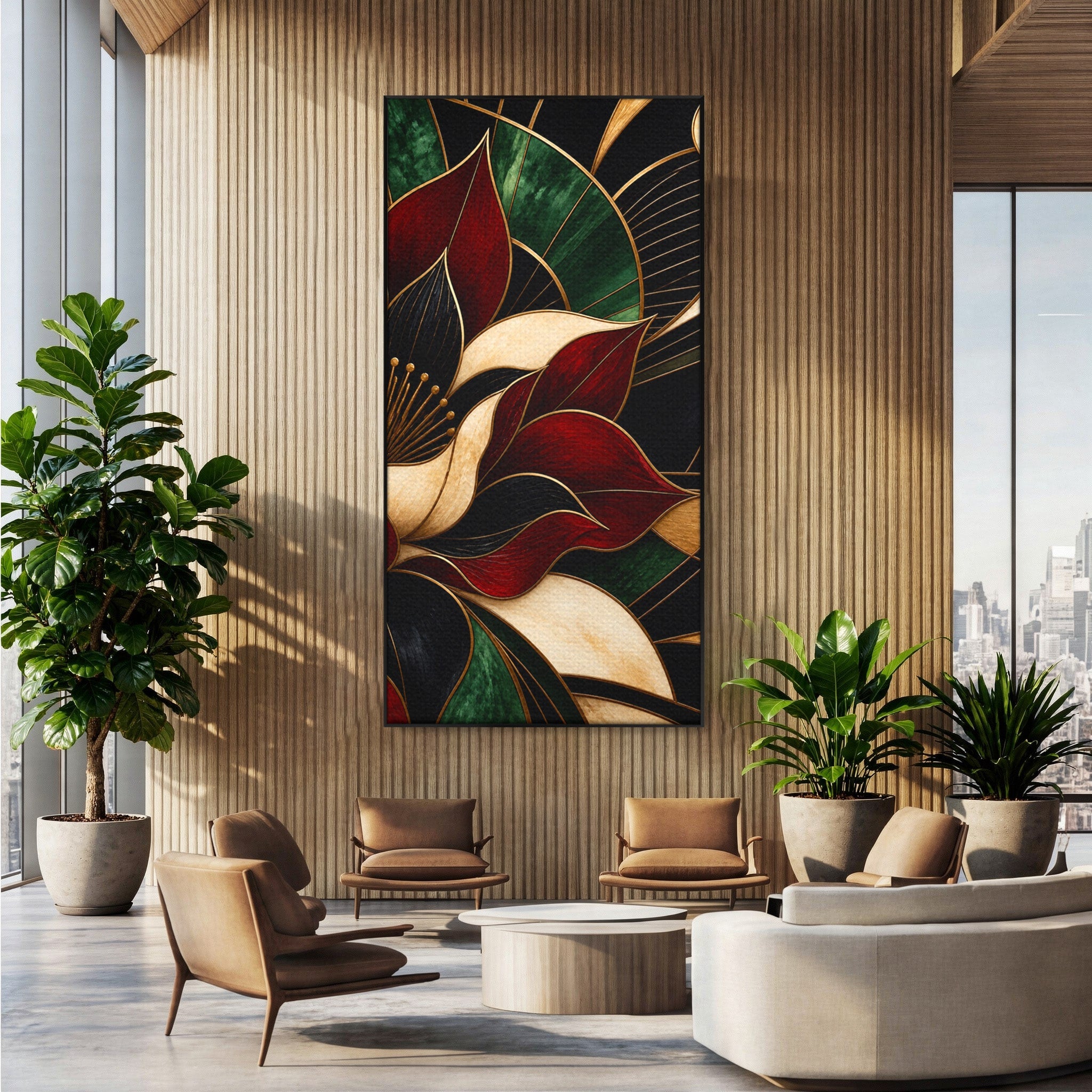 Tablou Canvas Premium LuxCanva® A1887, Floare Abstracta Lux, Floare, Abstract, Modern, Arta, Living, Culori Vibrante