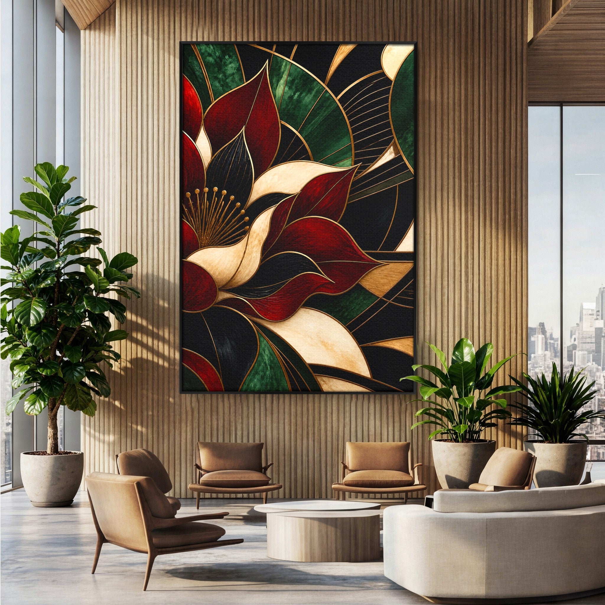 Tablou Canvas Premium LuxCanva® A1887, Floare Abstracta Lux, Floare, Abstract, Modern, Arta, Living, Culori Vibrante