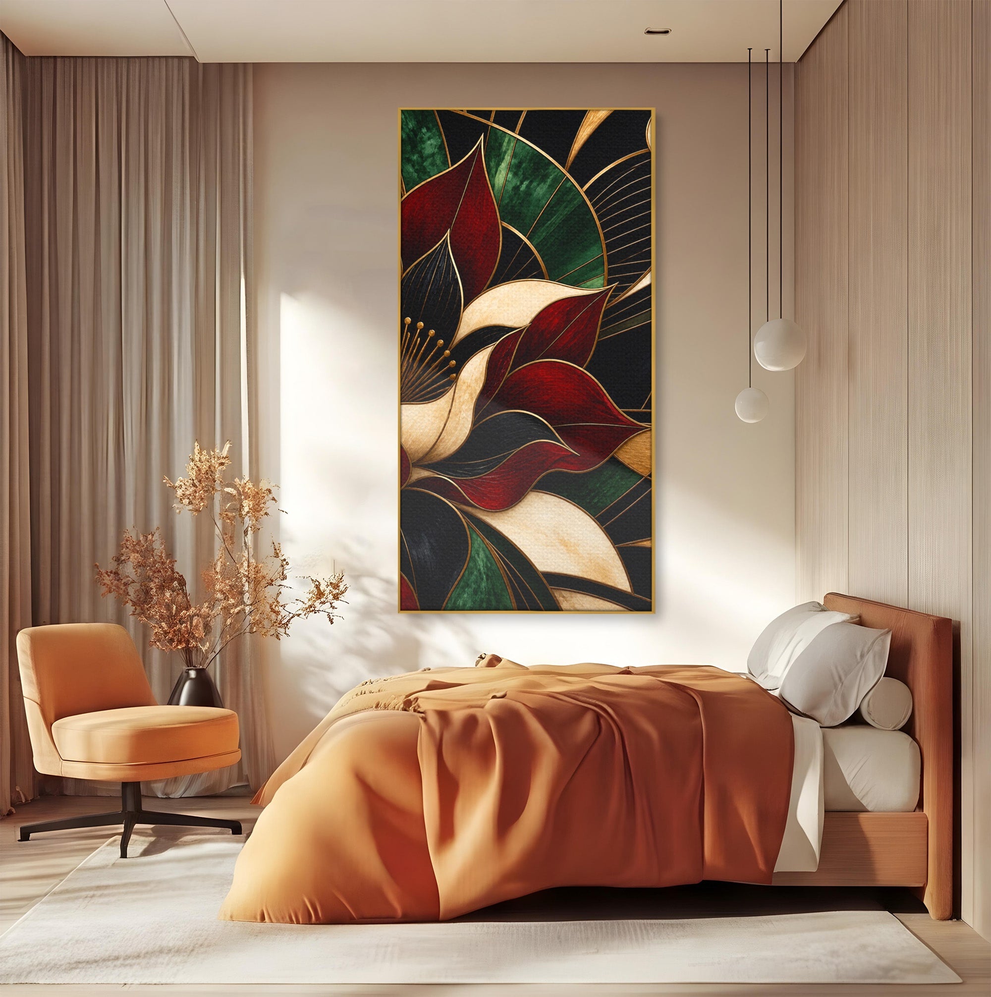 Tablou Canvas Premium LuxCanva® A1887, Floare Abstracta Lux, Floare, Abstract, Modern, Arta, Living, Culori Vibrante