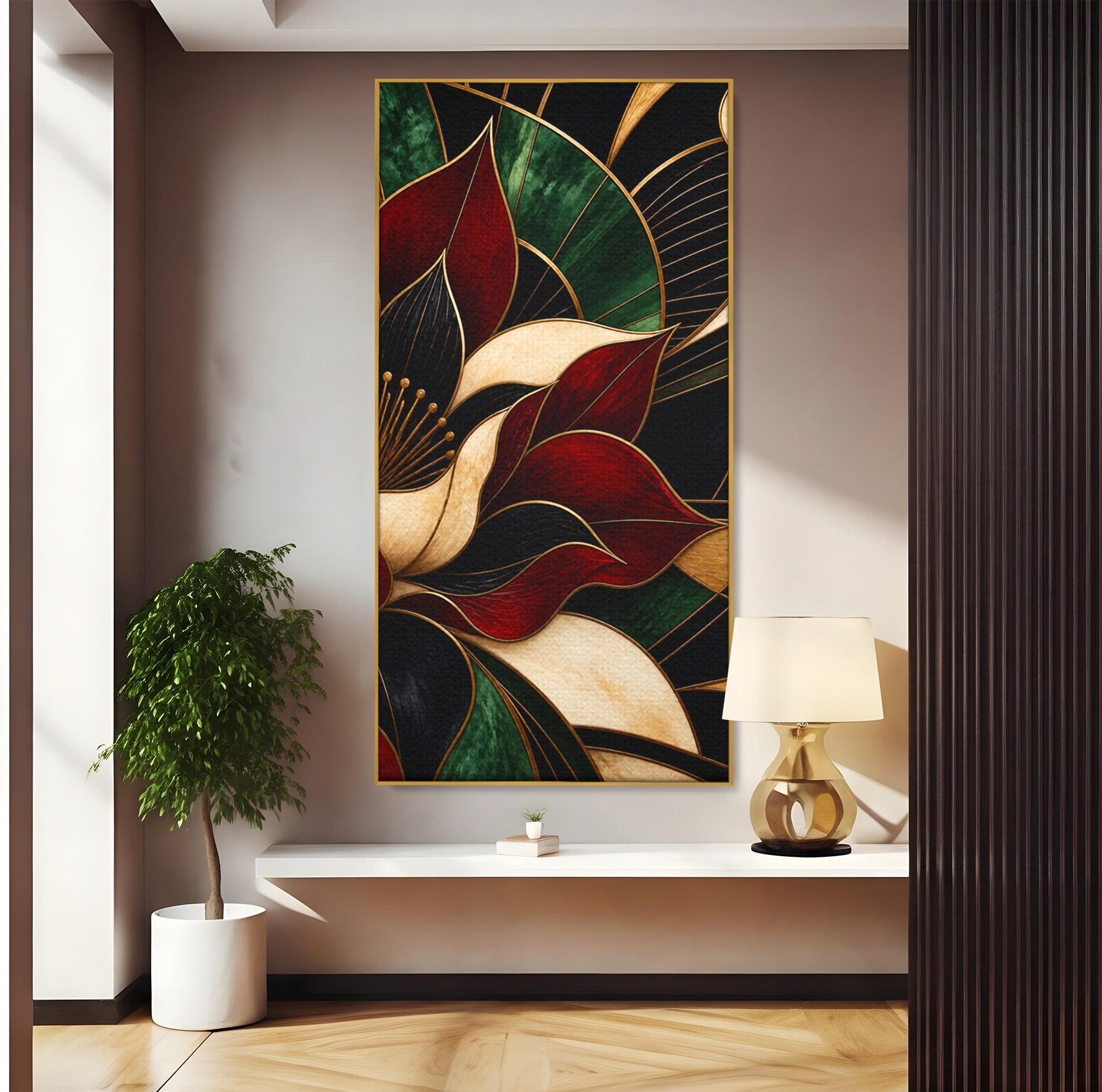 Tablou Canvas Premium LuxCanva® A1887, Floare Abstracta Lux, Floare, Abstract, Modern, Arta, Living, Culori Vibrante