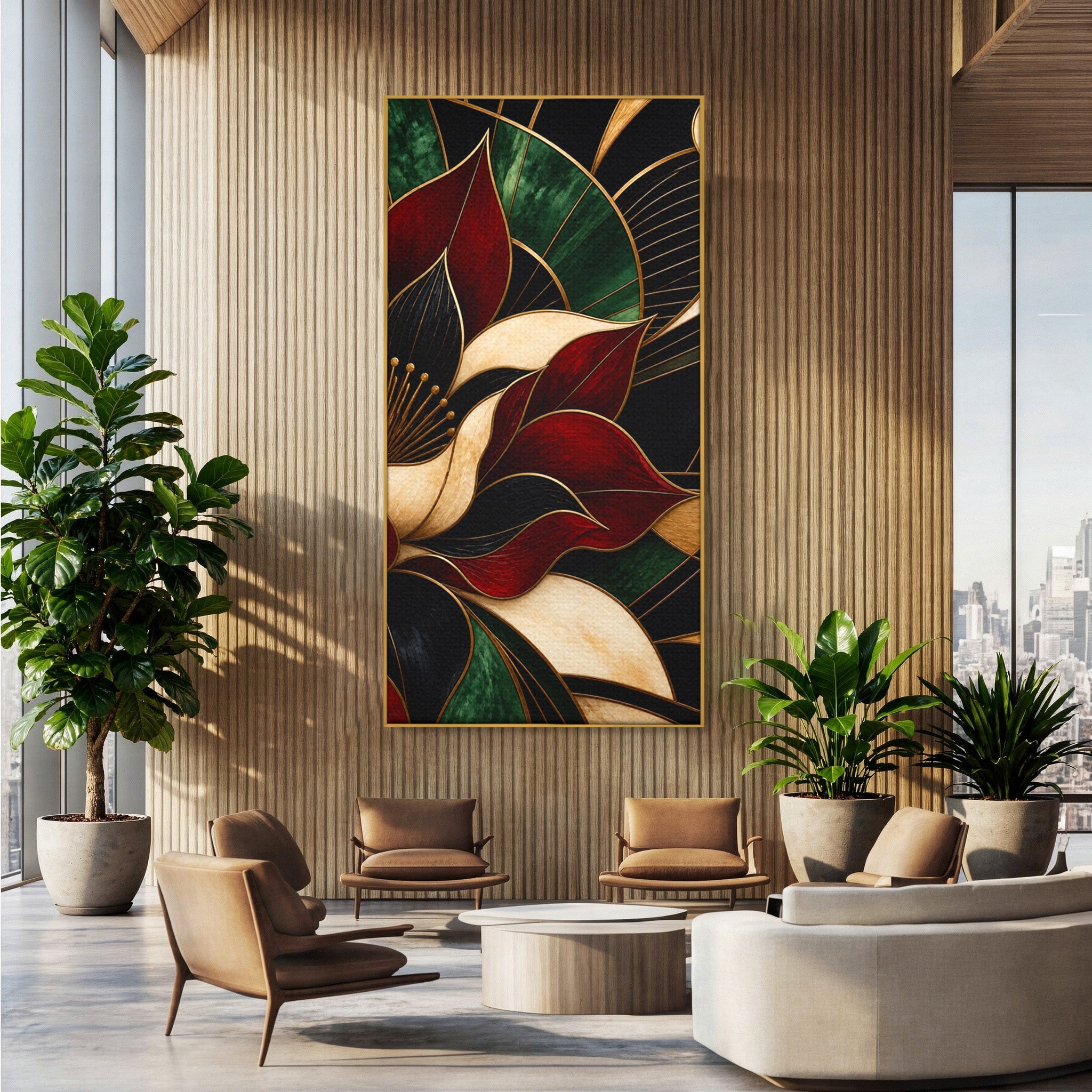 Tablou Canvas Premium LuxCanva® A1887, Floare Abstracta Lux, Floare, Abstract, Modern, Arta, Living, Culori Vibrante