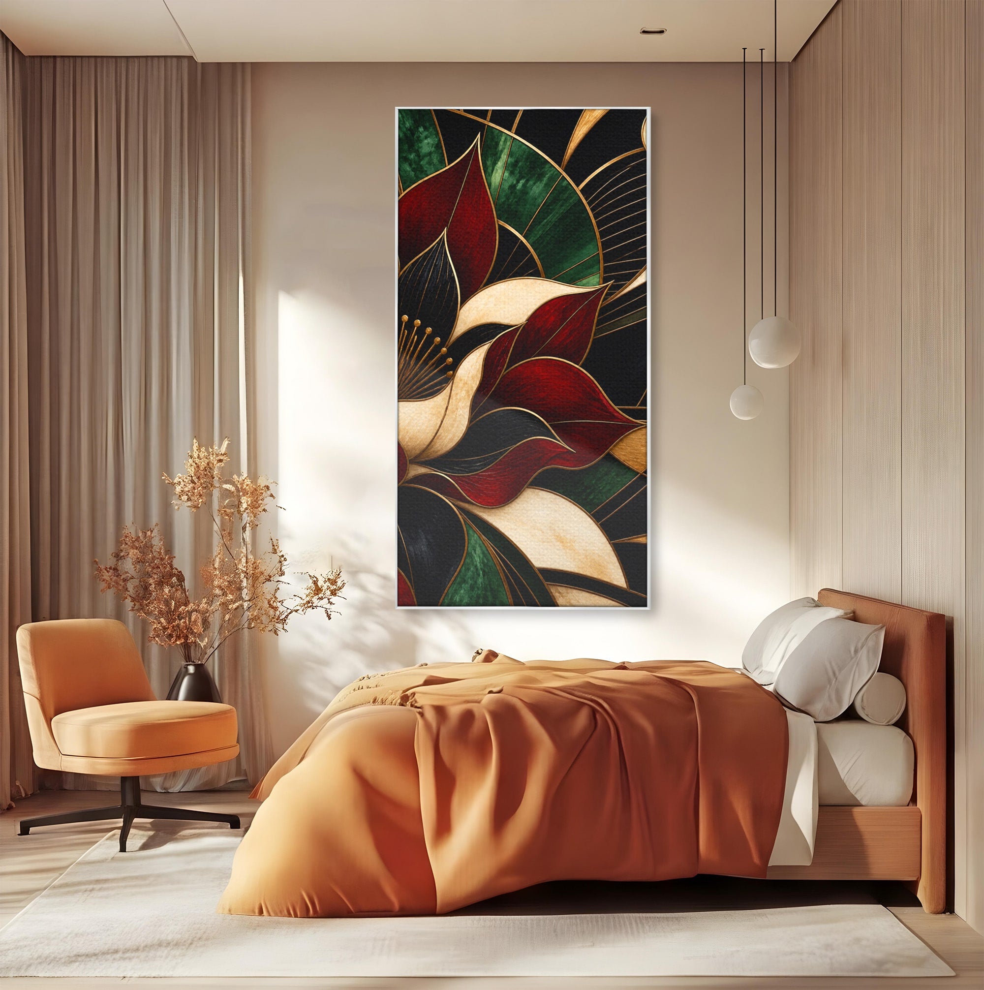 Tablou Canvas Premium LuxCanva® A1887, Floare Abstracta Lux, Floare, Abstract, Modern, Arta, Living, Culori Vibrante