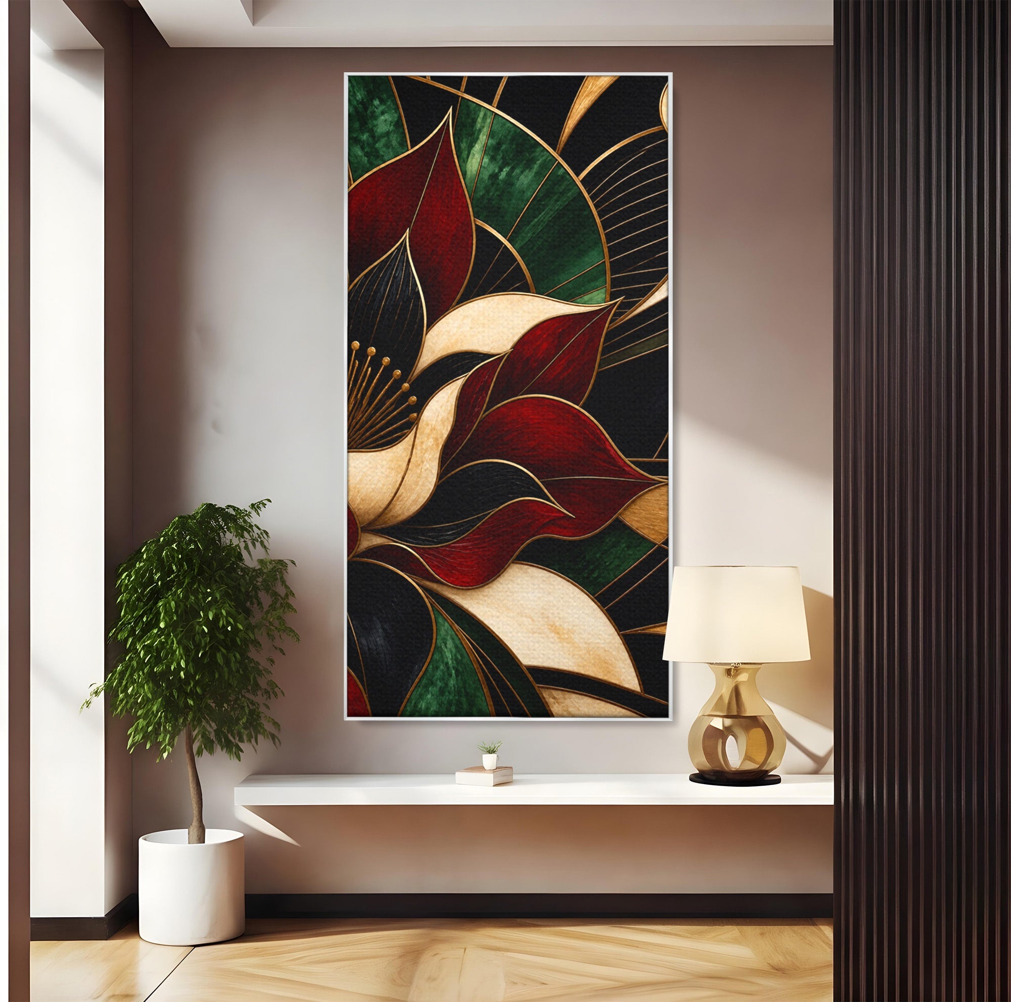 Tablou Canvas Premium LuxCanva® A1887, Floare Abstracta Lux, Floare, Abstract, Modern, Arta, Living, Culori Vibrante