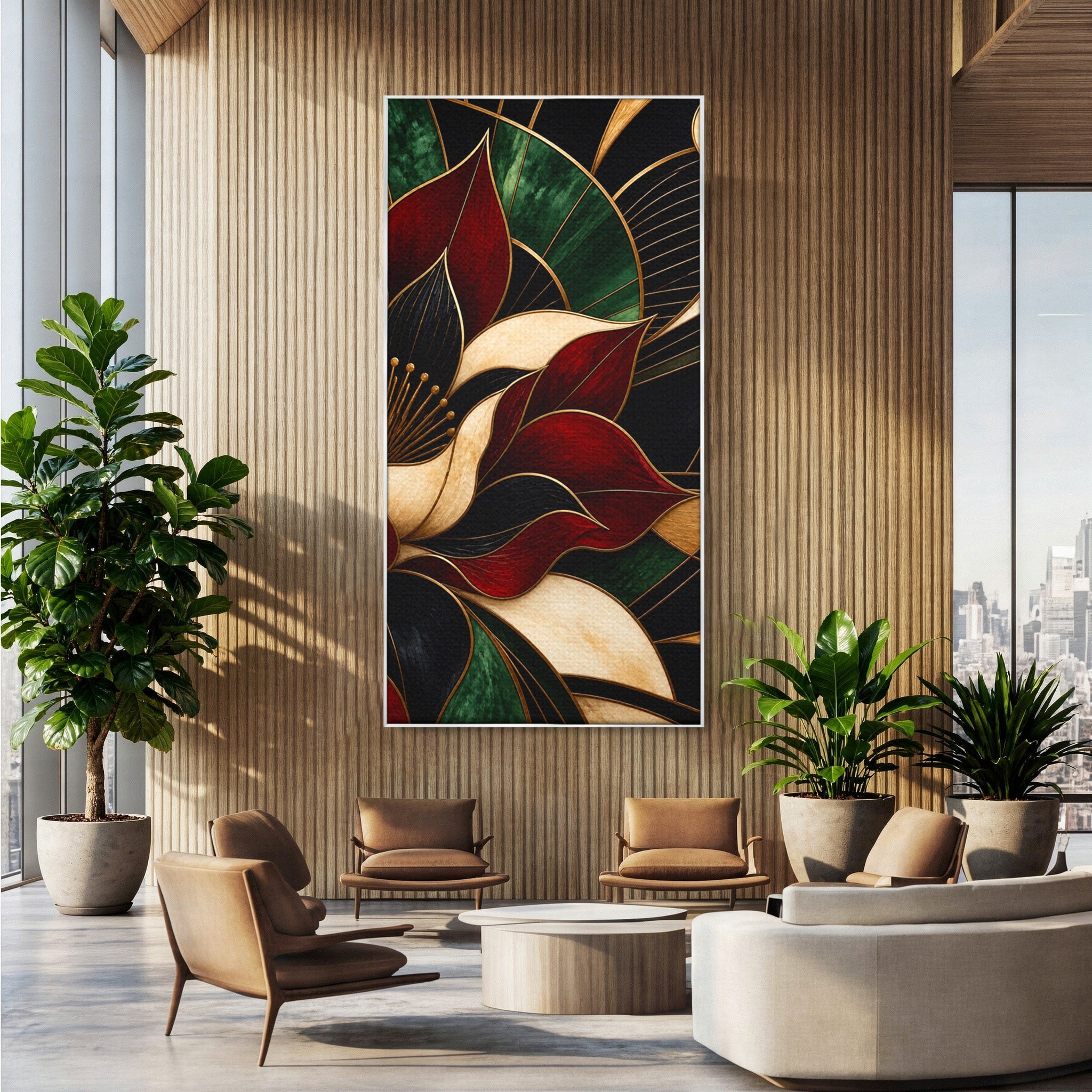 Tablou Canvas Premium LuxCanva® A1887, Floare Abstracta Lux, Floare, Abstract, Modern, Arta, Living, Culori Vibrante
