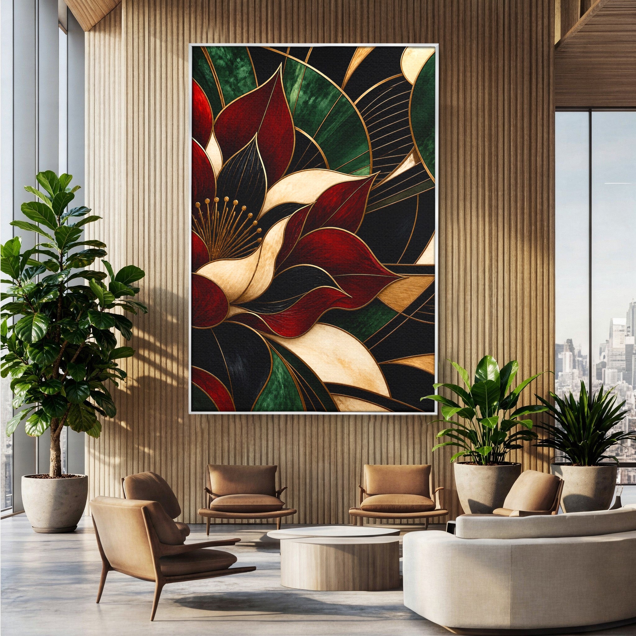 Tablou Canvas Premium LuxCanva® A1887, Floare Abstracta Lux, Floare, Abstract, Modern, Arta, Living, Culori Vibrante
