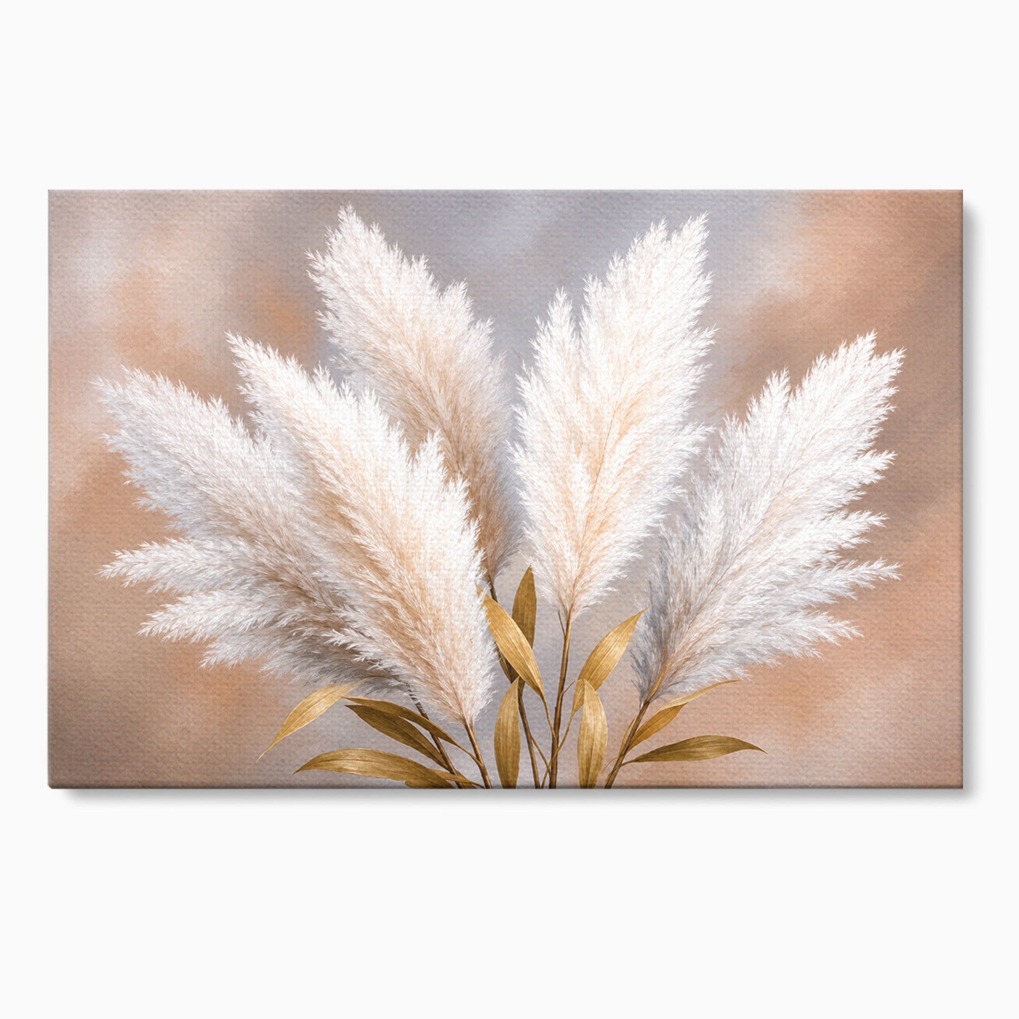 Tablou Canvas Premium LuxCanva® A1889, Pene De Pampas, Pene, Pampas, Natura, Eleganta, Living, Dormitor, Culori Vibrante