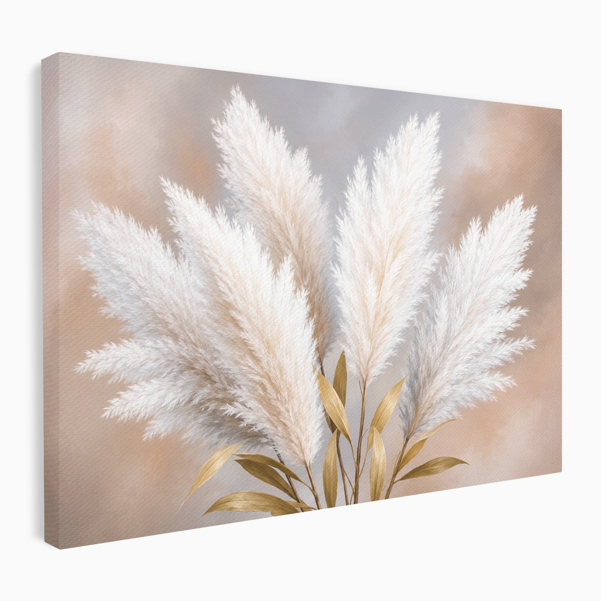 Tablou Canvas Premium LuxCanva® A1889, Pene De Pampas, Pene, Pampas, Natura, Eleganta, Living, Dormitor, Culori Vibrante