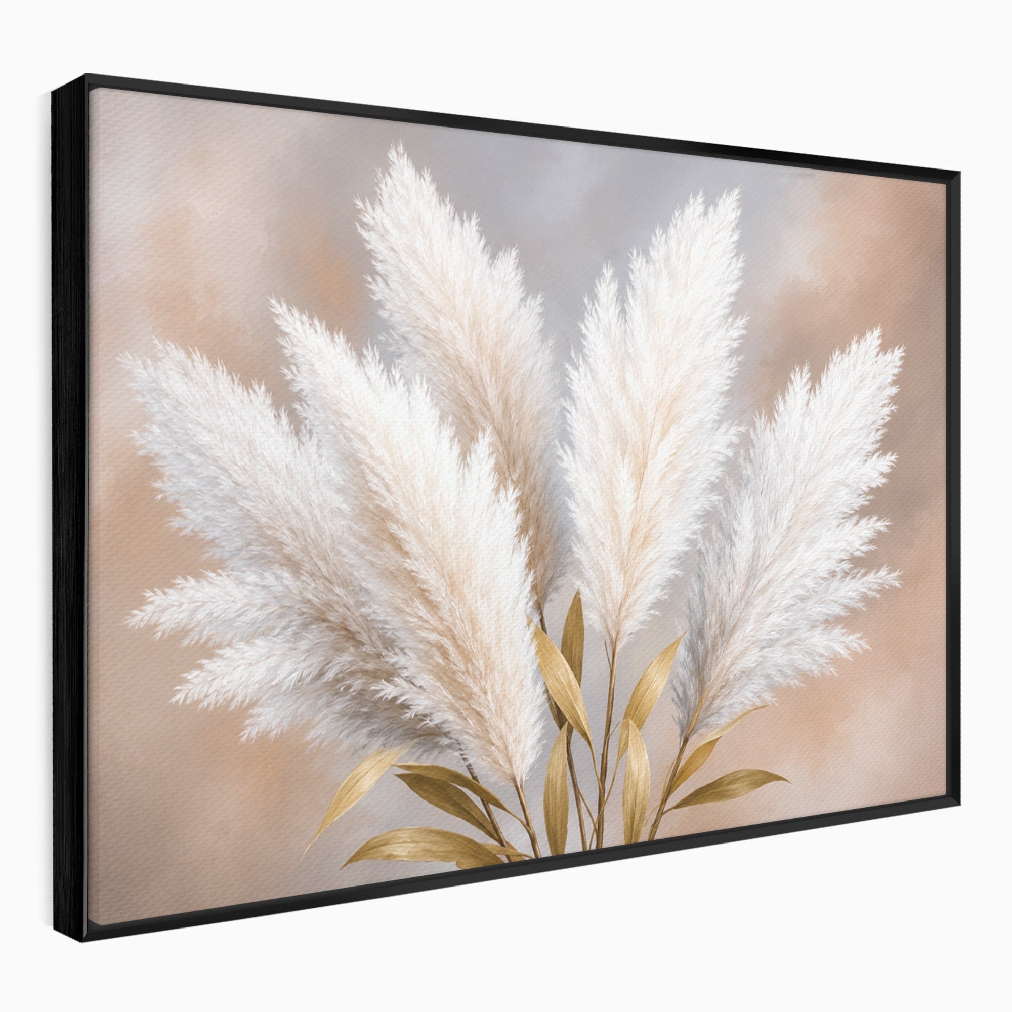 Tablou Canvas Premium LuxCanva® A1889, Pene De Pampas, Pene, Pampas, Natura, Eleganta, Living, Dormitor, Culori Vibrante