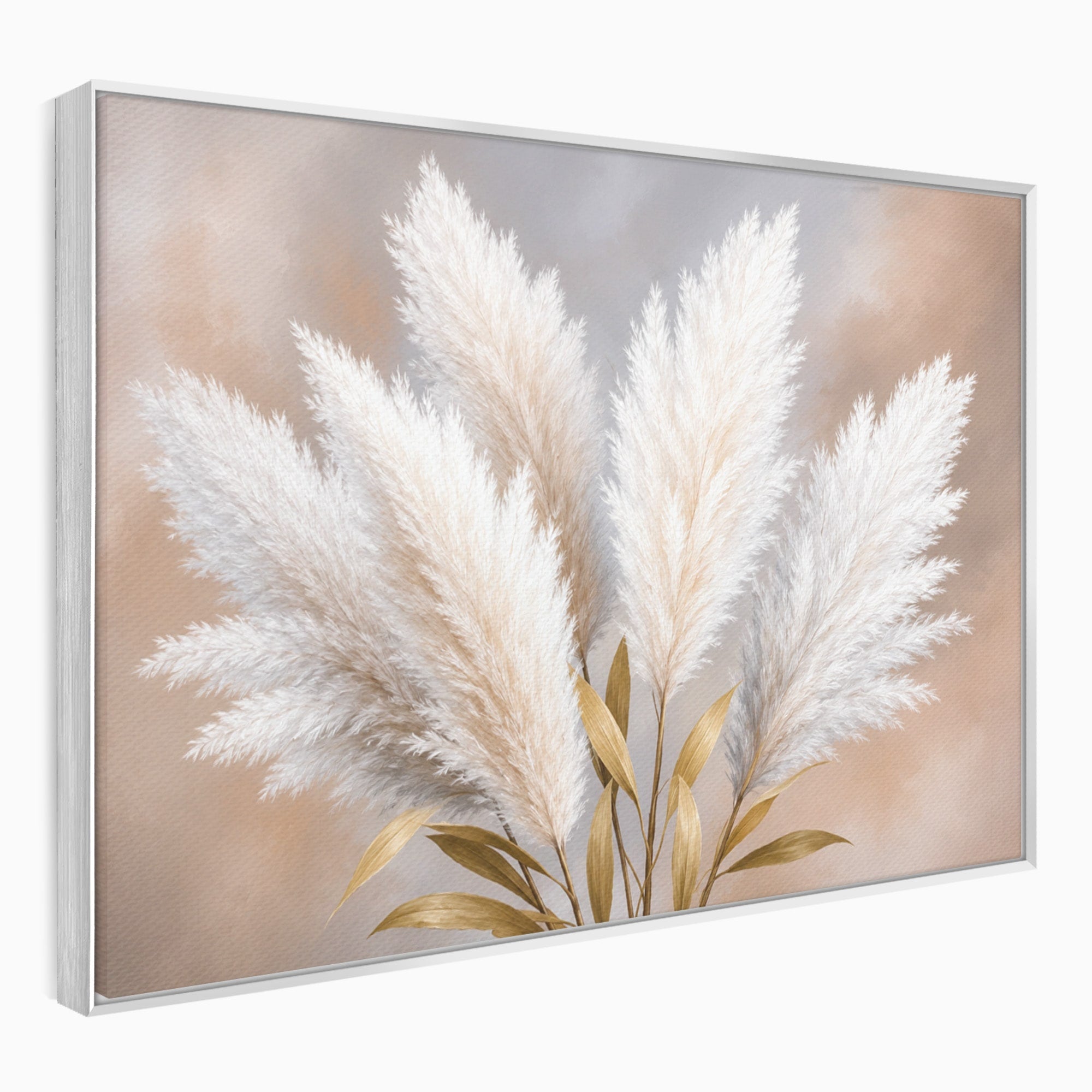 Tablou Canvas Premium LuxCanva® A1889, Pene De Pampas, Pene, Pampas, Natura, Eleganta, Living, Dormitor, Culori Vibrante