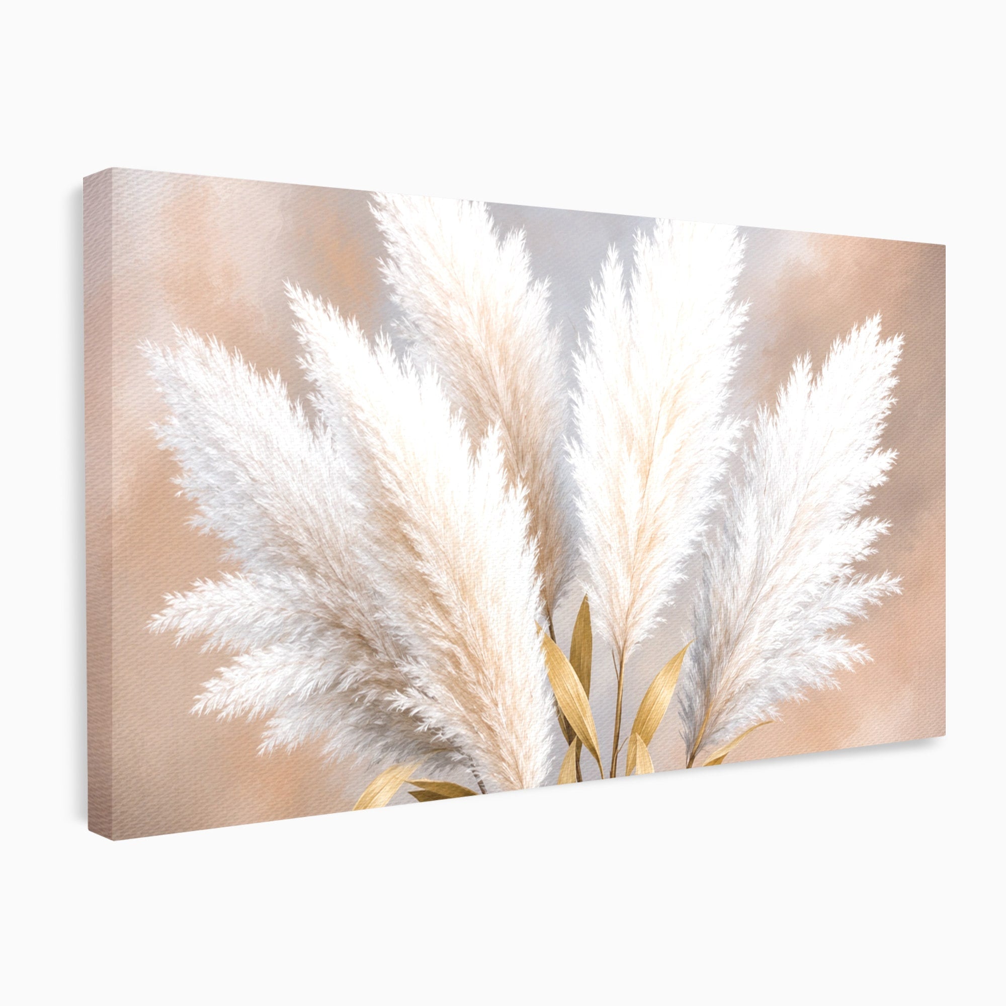 Tablou Canvas Premium LuxCanva® A1889, Pene De Pampas, Pene, Pampas, Natura, Eleganta, Living, Dormitor, Culori Vibrante