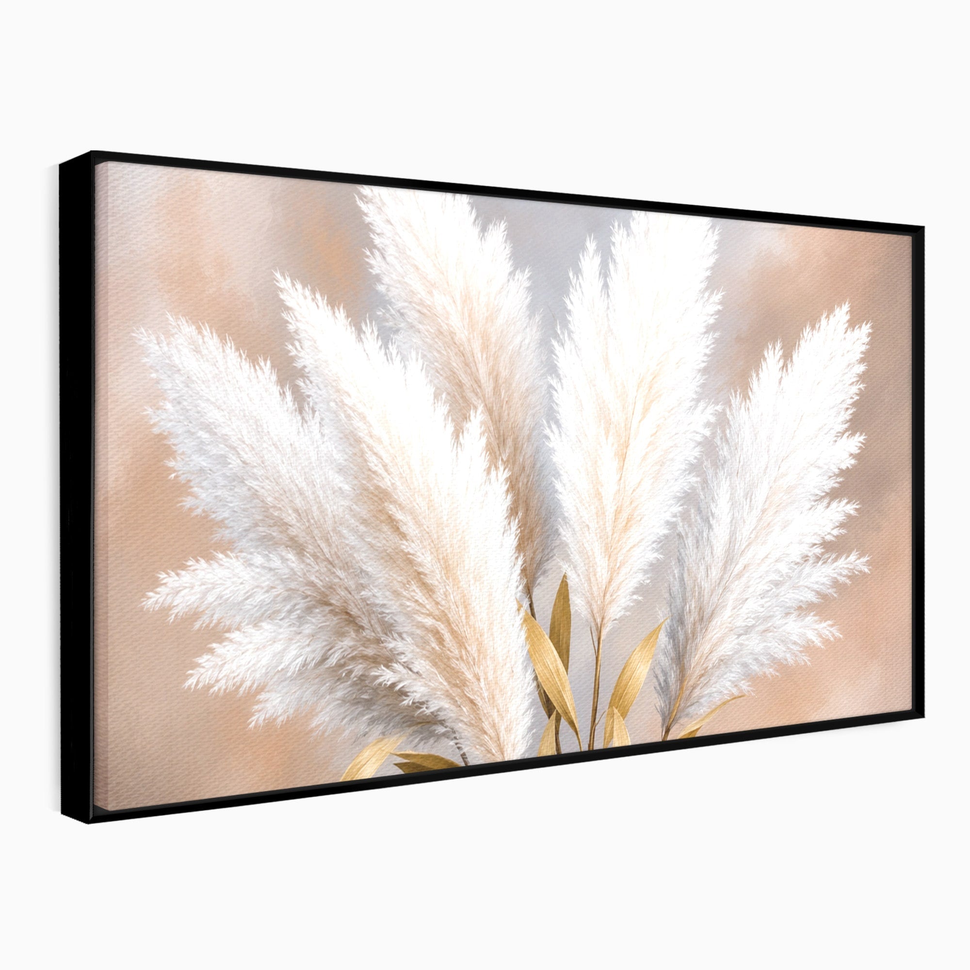 Tablou Canvas Premium LuxCanva® A1889, Pene De Pampas, Pene, Pampas, Natura, Eleganta, Living, Dormitor, Culori Vibrante