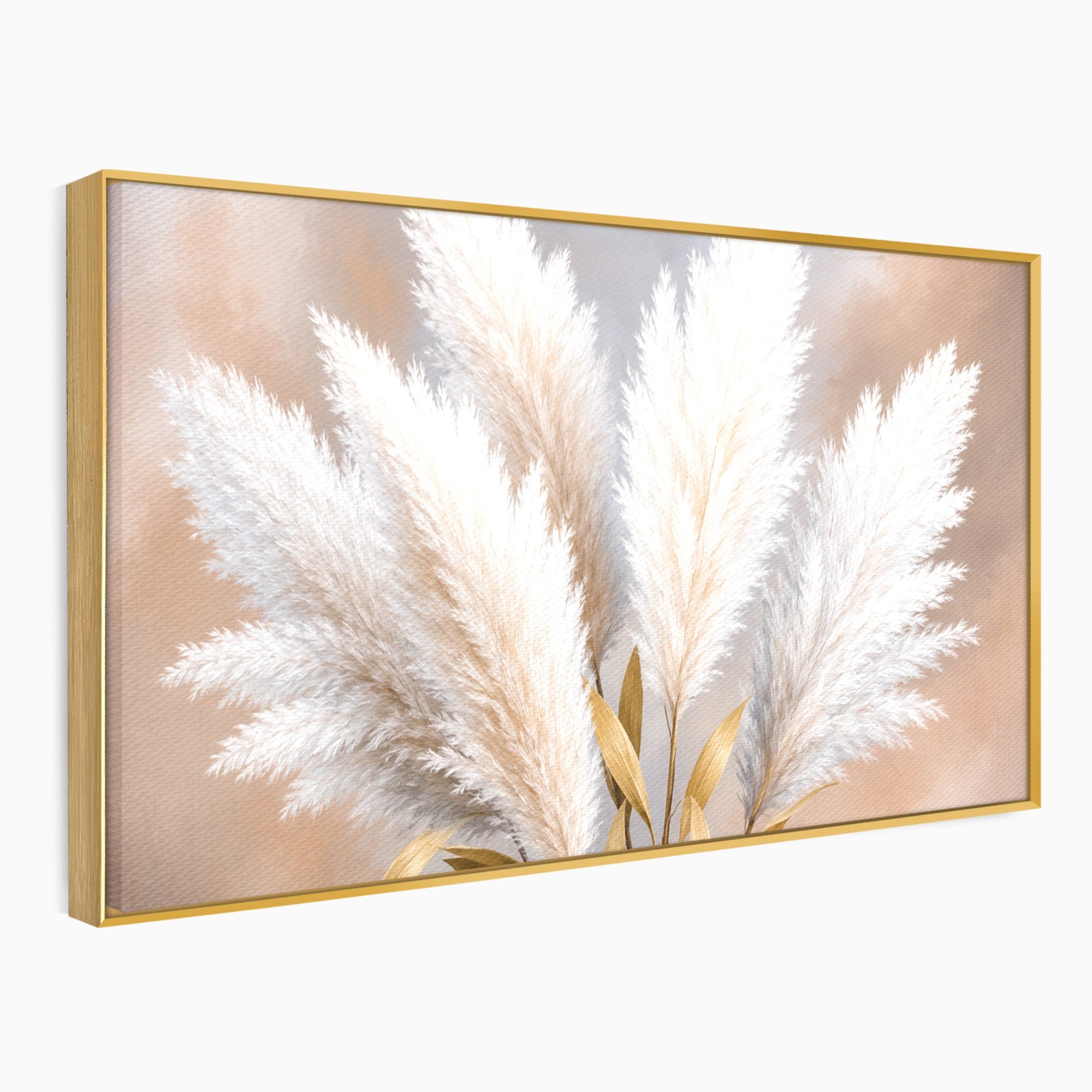 Tablou Canvas Premium LuxCanva® A1889, Pene De Pampas, Pene, Pampas, Natura, Eleganta, Living, Dormitor, Culori Vibrante