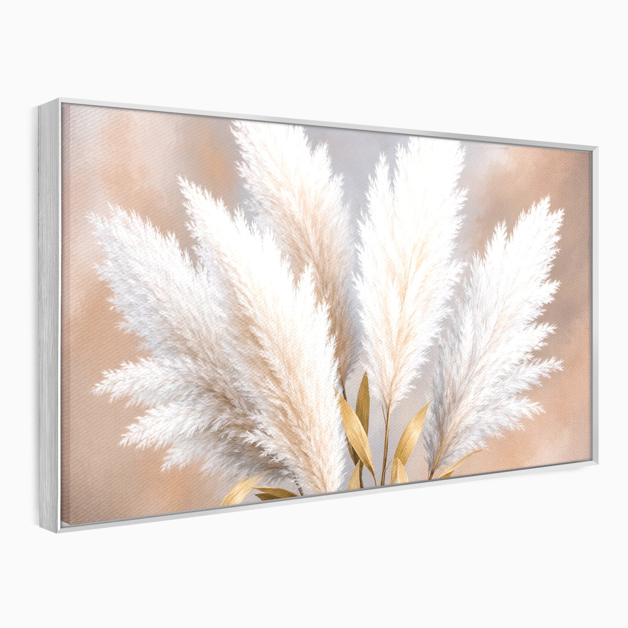 Tablou Canvas Premium LuxCanva® A1889, Pene De Pampas, Pene, Pampas, Natura, Eleganta, Living, Dormitor, Culori Vibrante