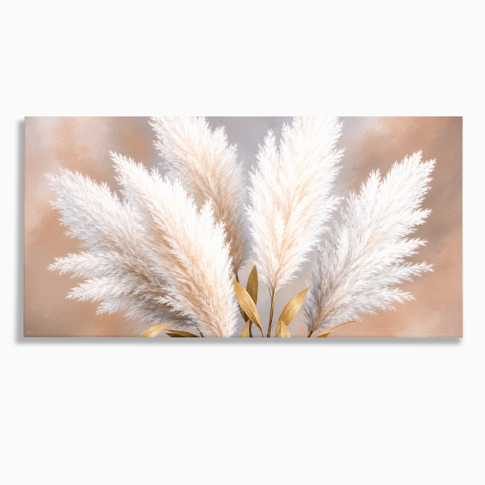 Tablou Canvas Premium LuxCanva® A1889, Pene De Pampas, Pene, Pampas, Natura, Eleganta, Living, Dormitor, Culori Vibrante