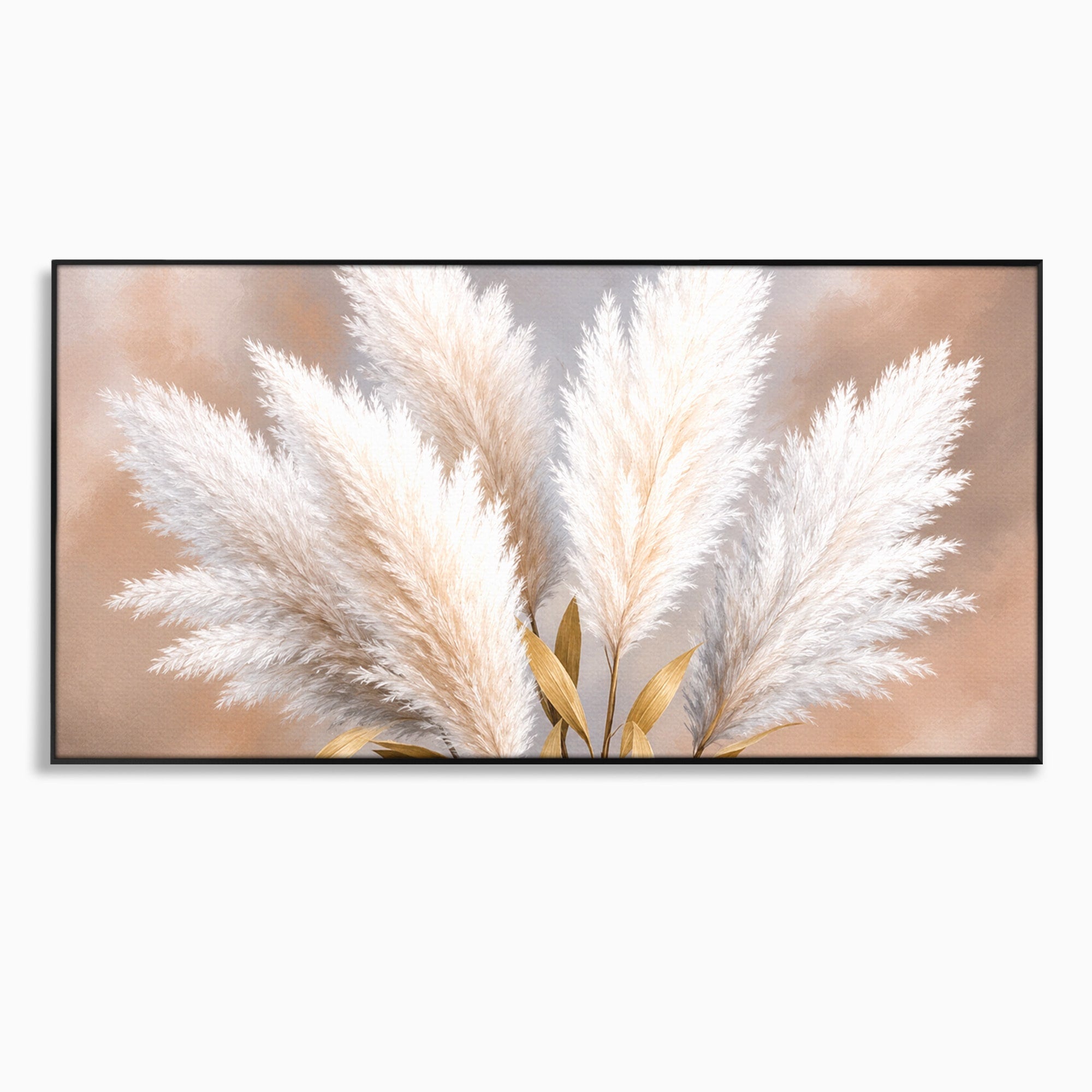 Tablou Canvas Premium LuxCanva® A1889, Pene De Pampas, Pene, Pampas, Natura, Eleganta, Living, Dormitor, Culori Vibrante
