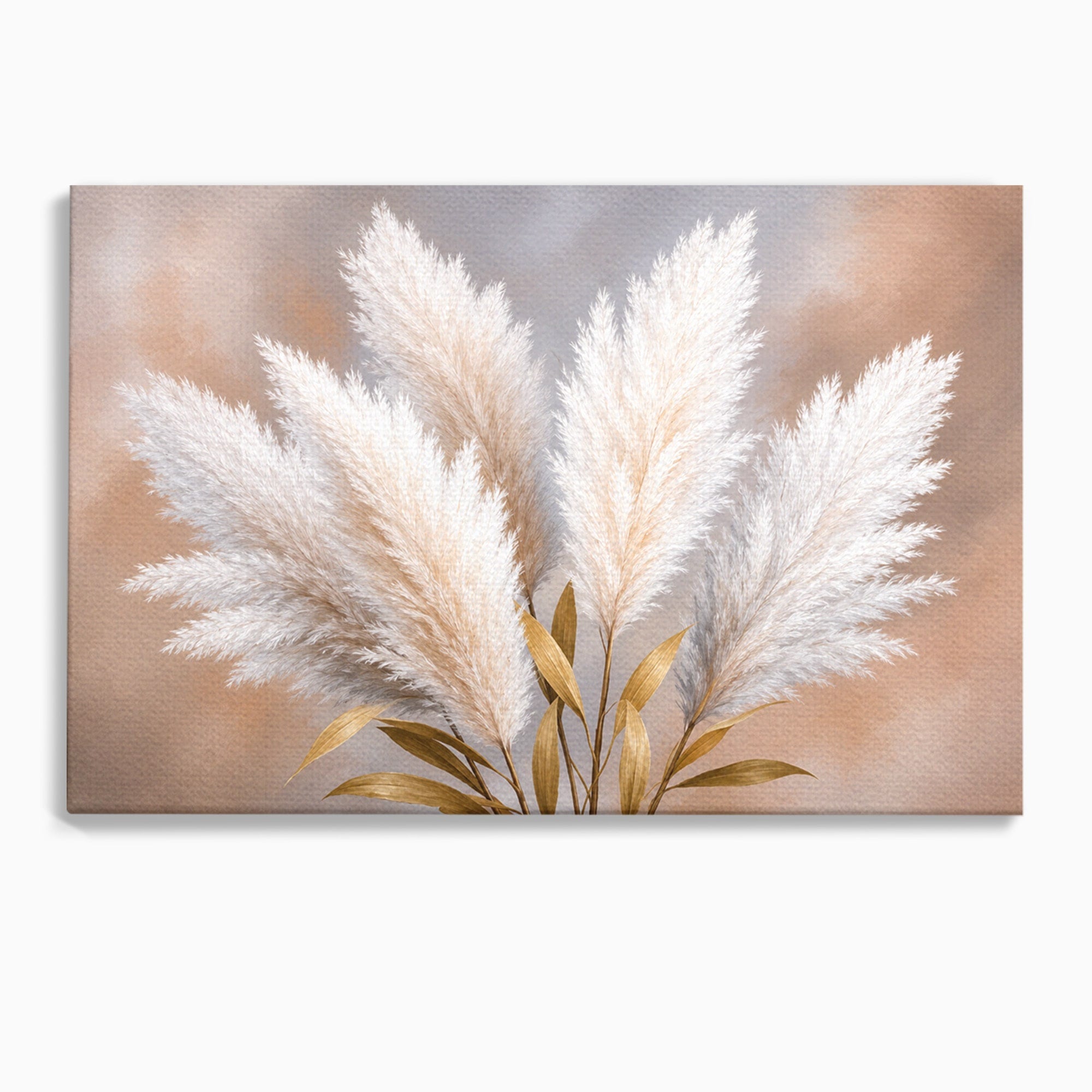 Tablou Canvas Premium LuxCanva® A1889, Pene De Pampas, Pene, Pampas, Natura, Eleganta, Living, Dormitor, Culori Vibrante