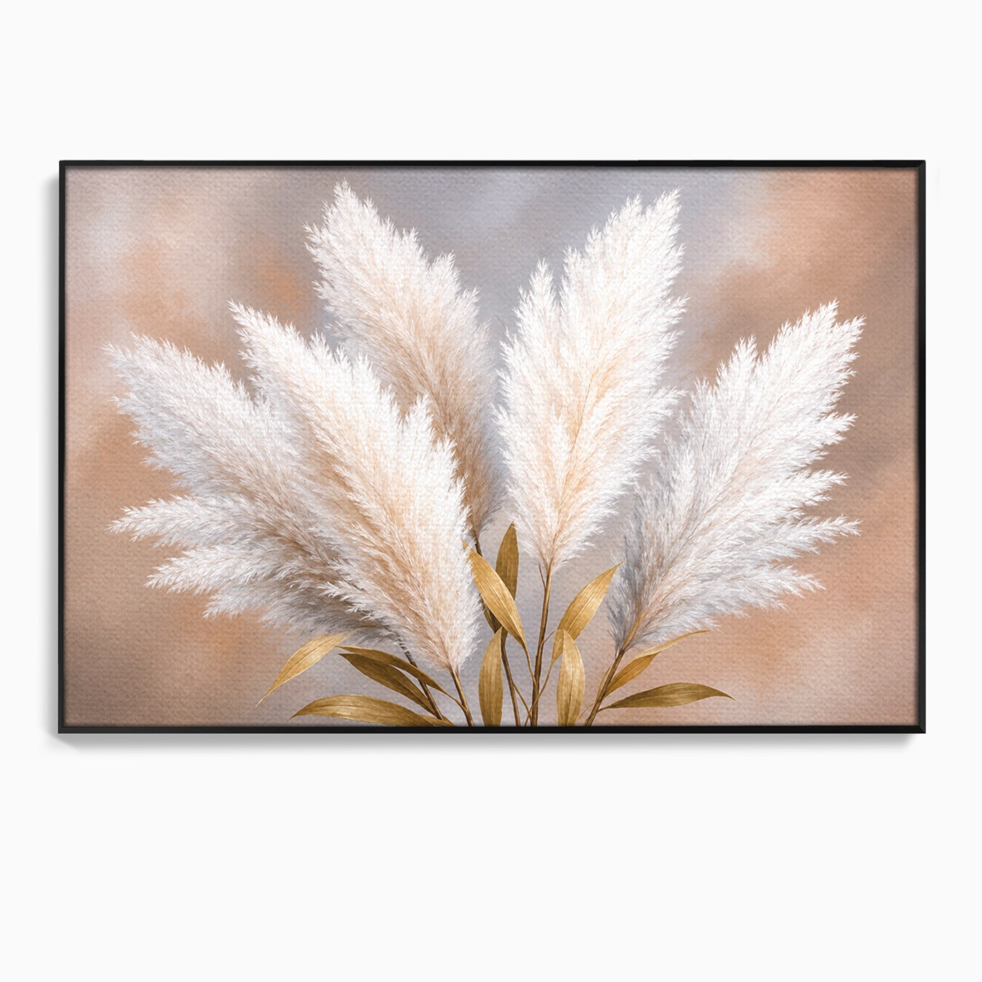 Tablou Canvas Premium LuxCanva® A1889, Pene De Pampas, Pene, Pampas, Natura, Eleganta, Living, Dormitor, Culori Vibrante
