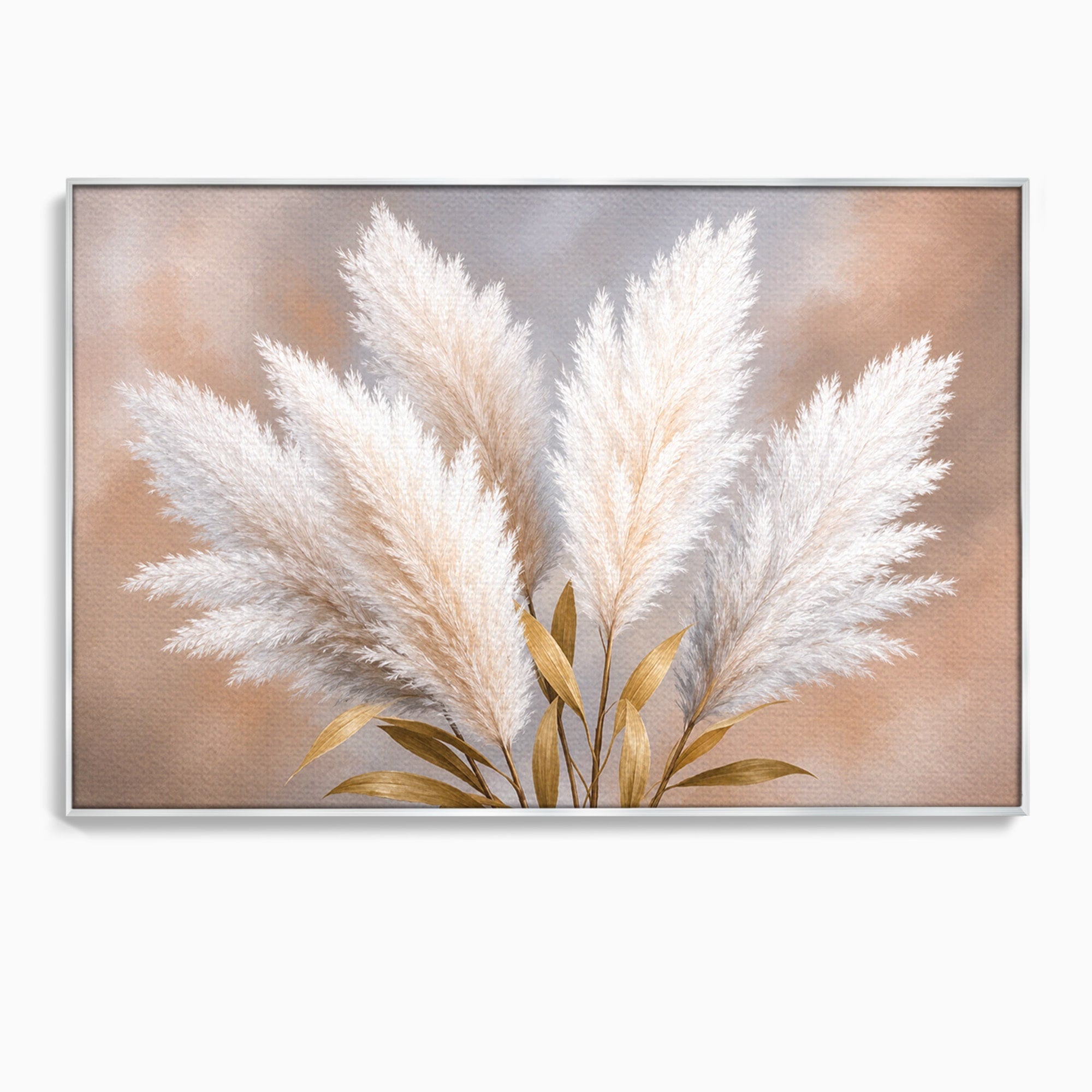 Tablou Canvas Premium LuxCanva® A1889, Pene De Pampas, Pene, Pampas, Natura, Eleganta, Living, Dormitor, Culori Vibrante