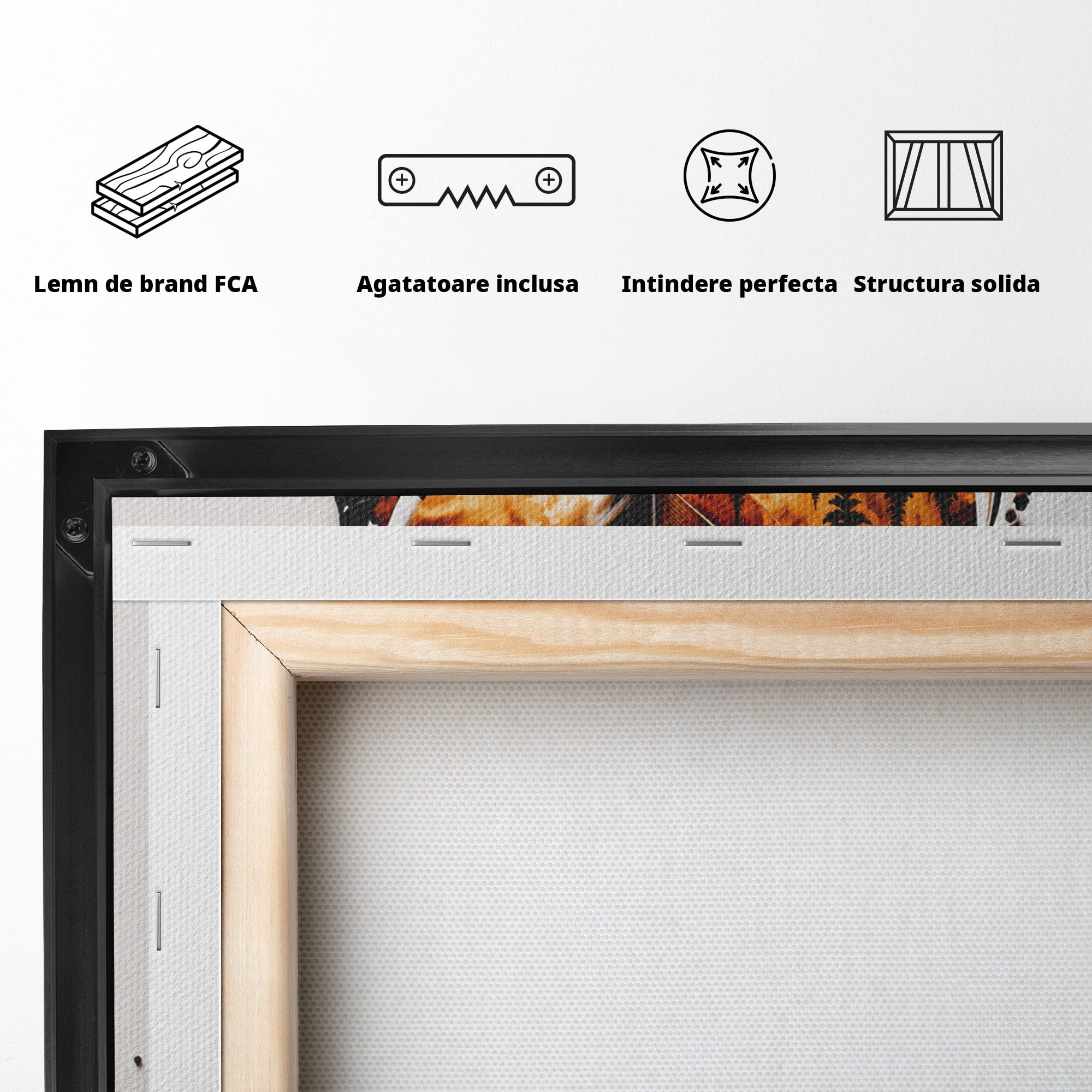 Tablou Canvas Premium LuxCanva® A1891, Peisaj In Pana, Pana, Peisaj, Natura, Cal, Living, Culori Vibrante