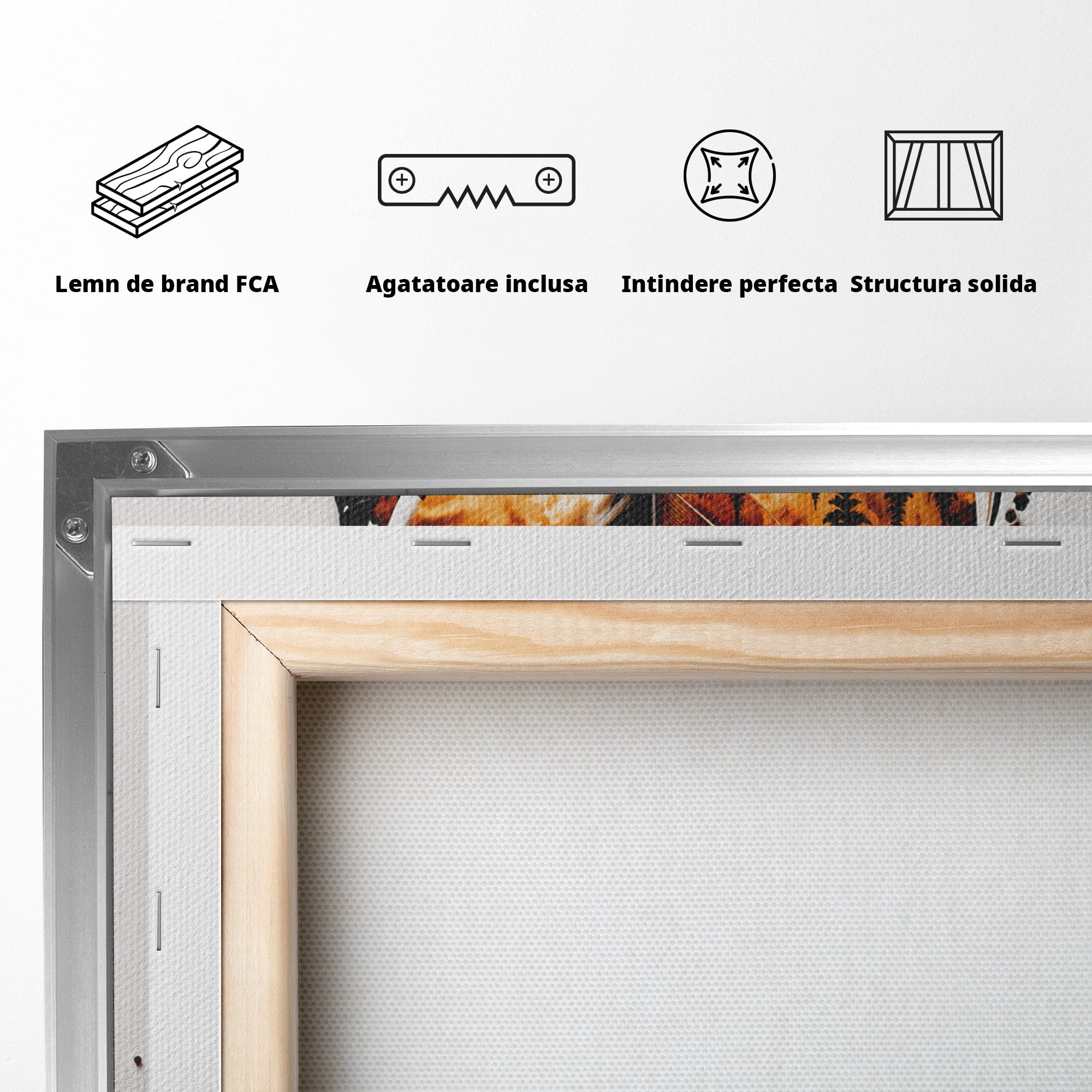 Tablou Canvas Premium LuxCanva® A1891, Peisaj In Pana, Pana, Peisaj, Natura, Cal, Living, Culori Vibrante